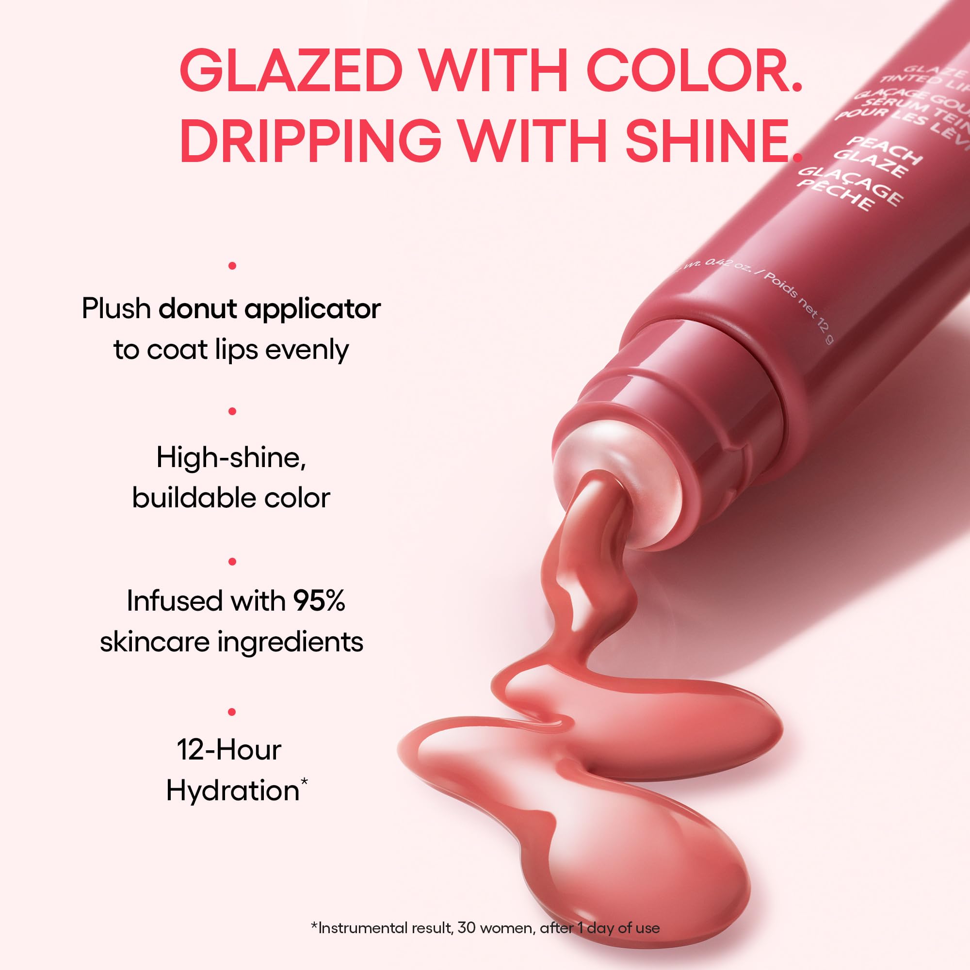 LANEIGE Glaze Craze Tinted Lip Serum Maple Glaze: Plumping, Nourishing Hydration with Polypeptide