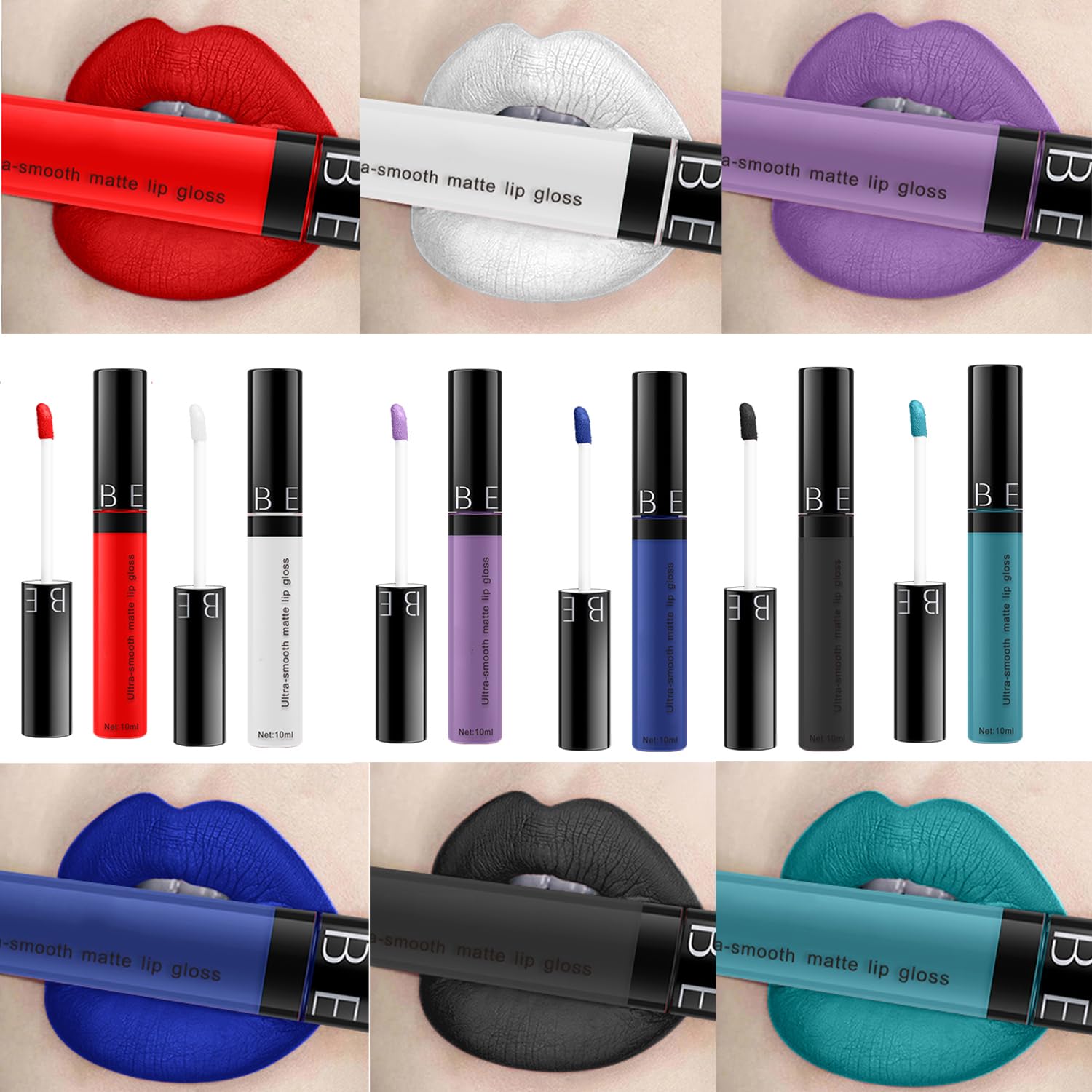SeleneTenderaes 10-color matte non-stick cup lip glaze non-decolorizing lip gloss matte lipstick