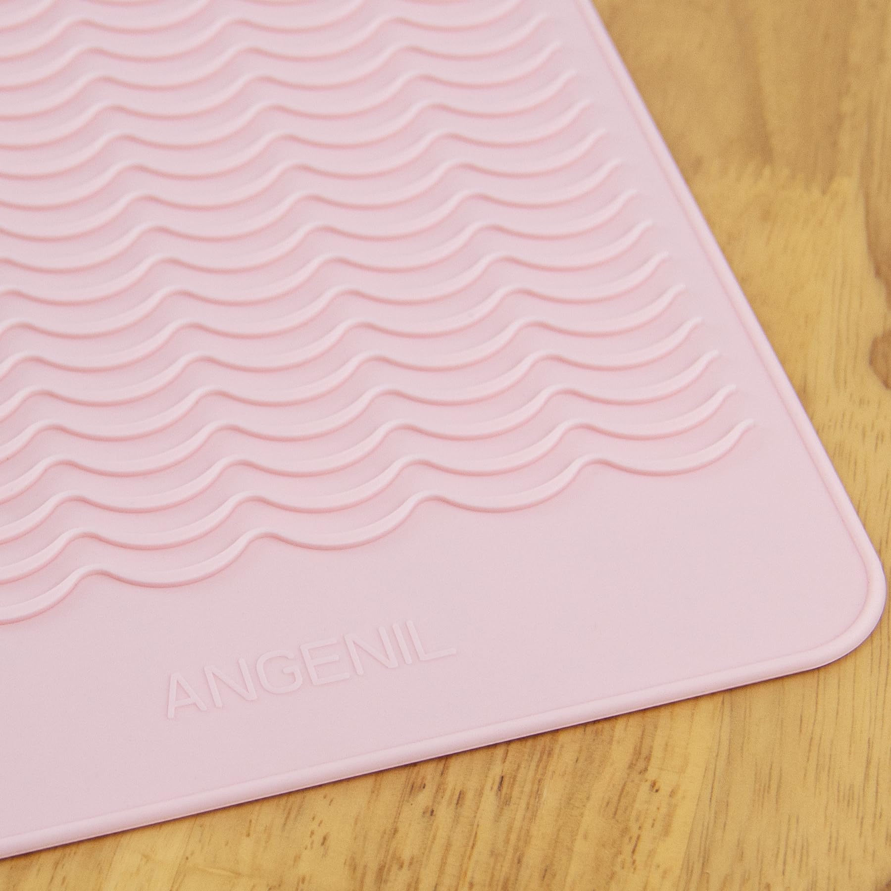 ANGENIL Pro Large Heat Resistant Silicone Mat Sleeve Pad for Curling Iron, Tourmaline Ceramic Titanium Hair Straightener, Straig