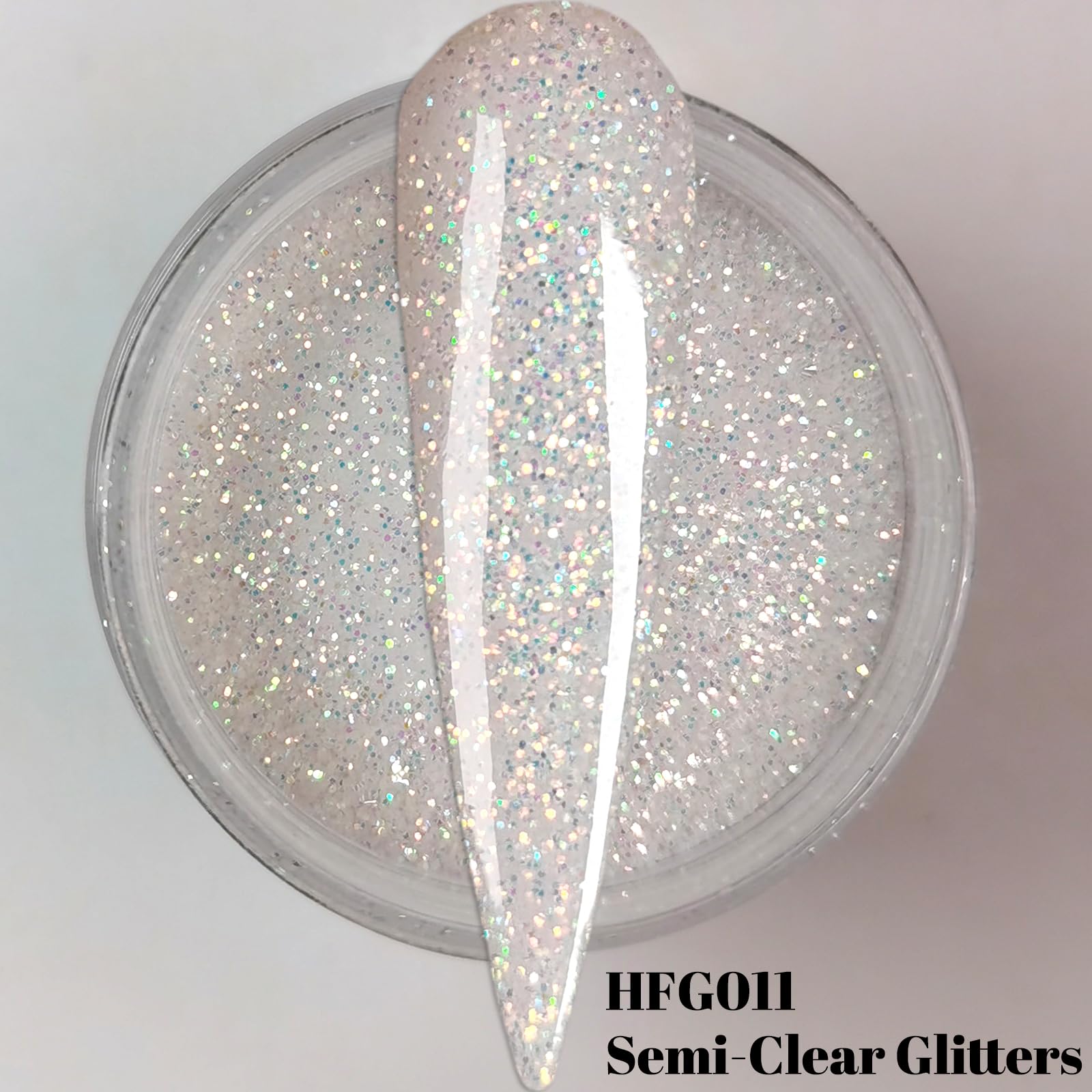 Glow In The Dark Glitter Nail Acrylic Powder 6 Colors Set For Pink White French Nail Art Design
