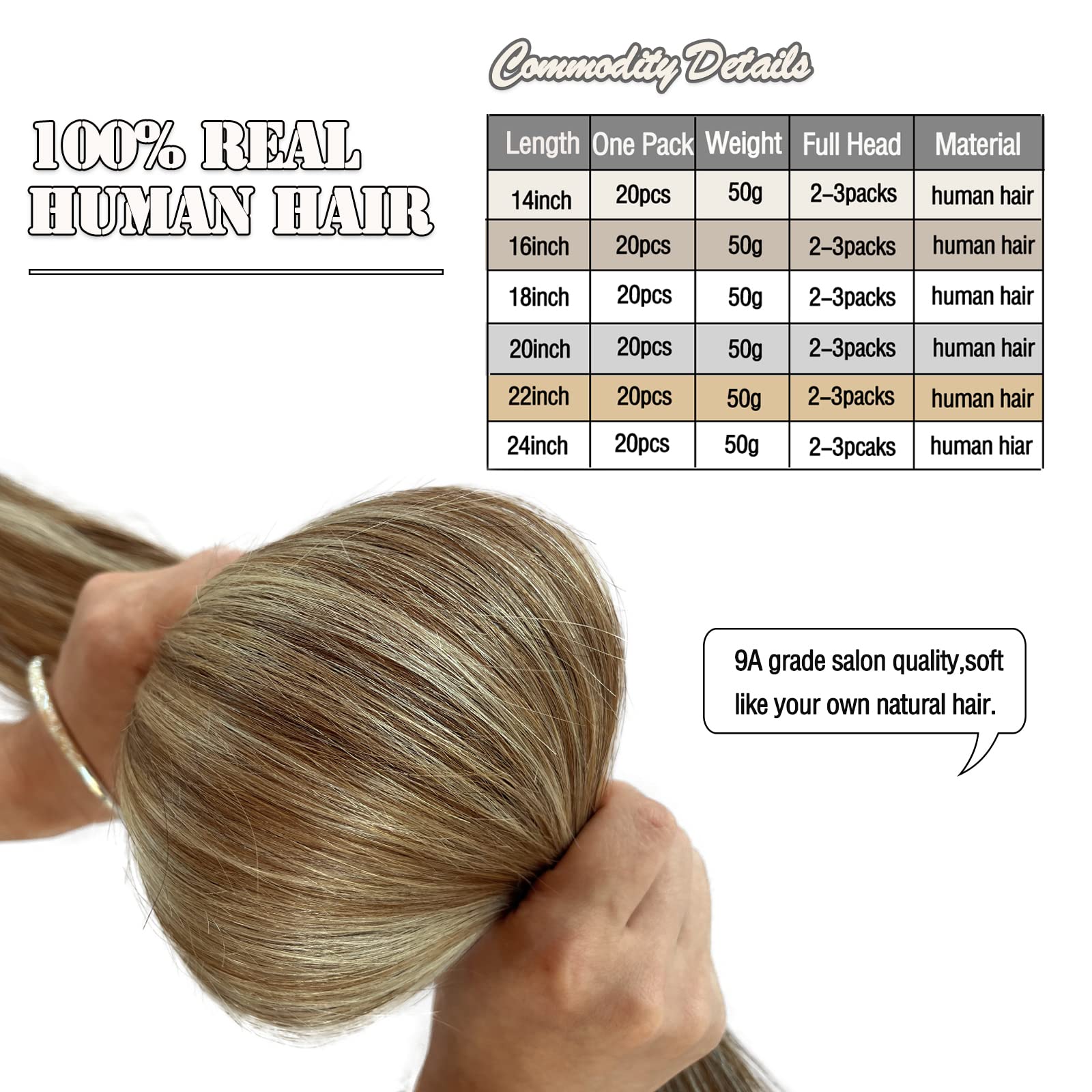 Highlight Tape In Hair Extensions Human Hair 16 Inch Seamless Double Sided Invisible Tape In Hair Extensions Hair Extensions Tap