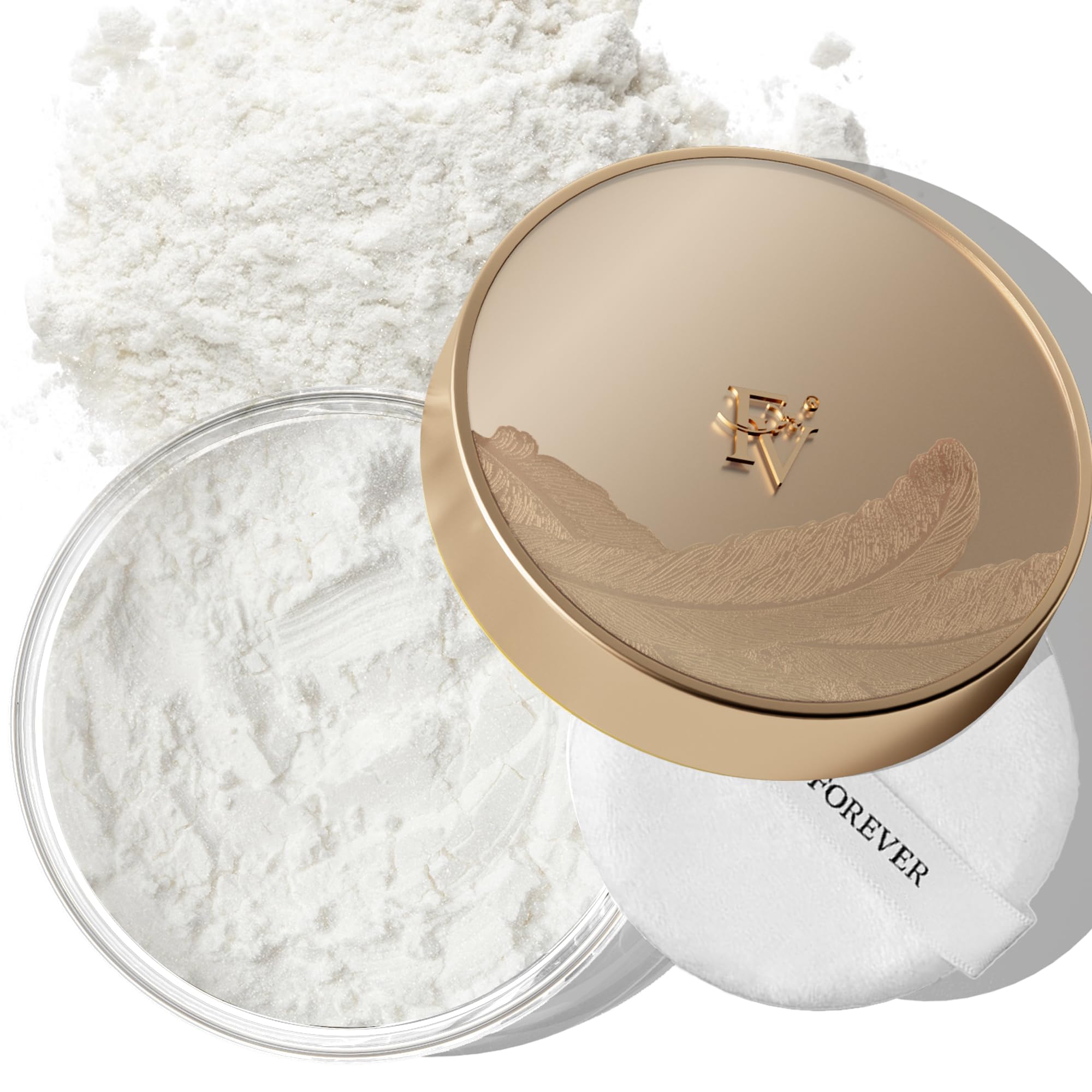 Translucent Setting Powder, Fv Loose Powder For Oil Control, Shimmer Finishing Powder, Matte Finish Baking Powder Makeup, Lightw