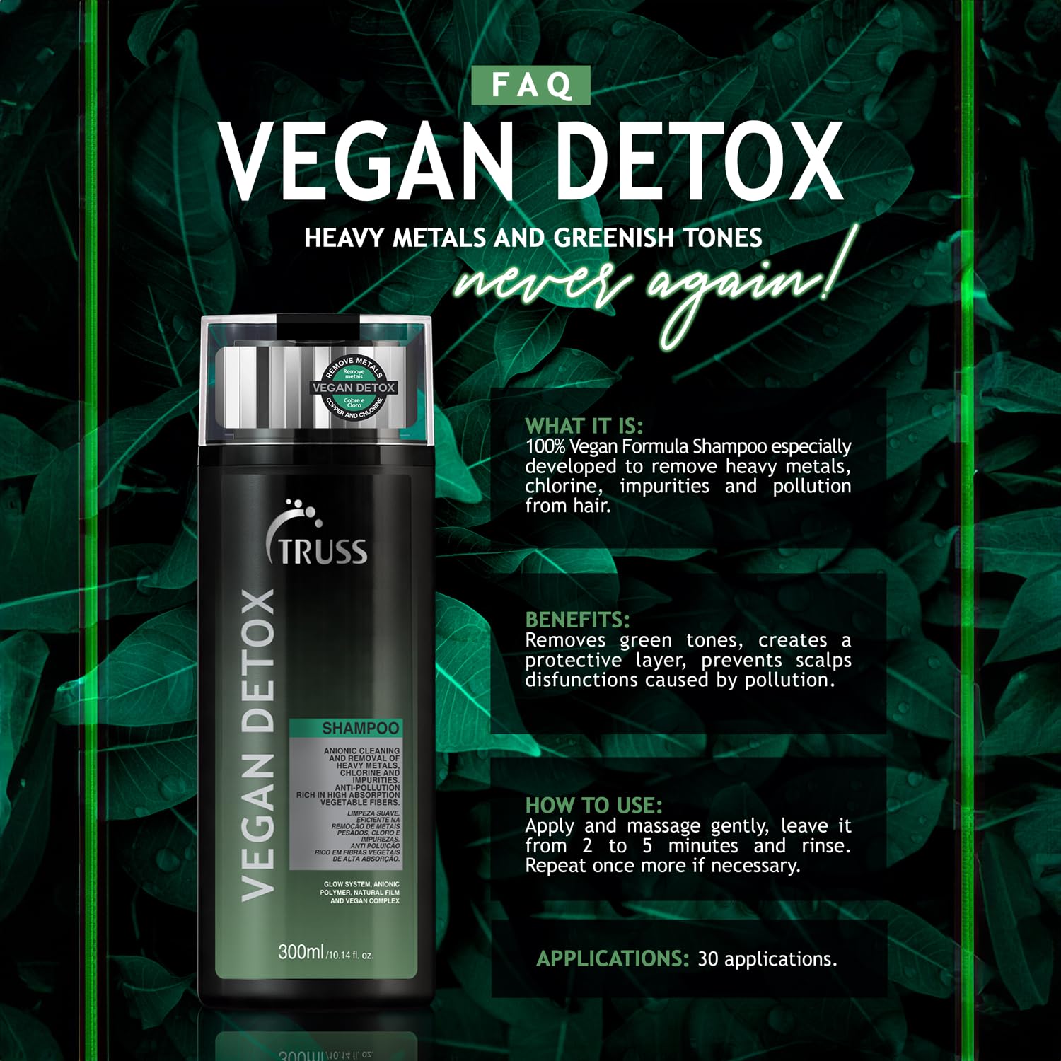 Truss Vegan Detox Shampoo 10.14Oz