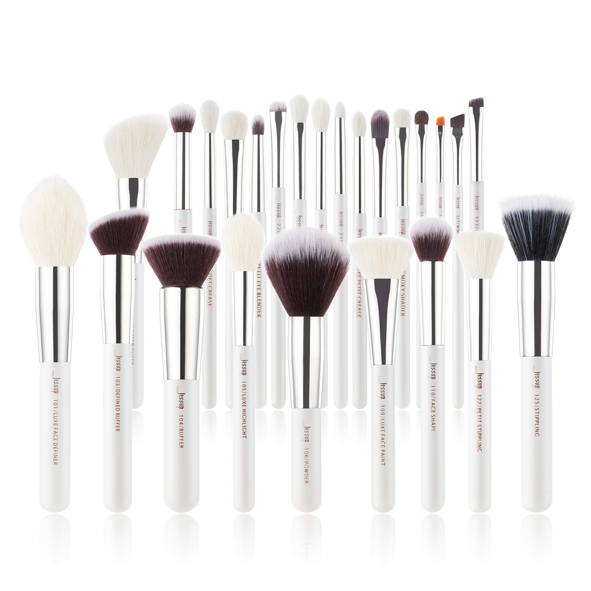 Jessup Brand 25pcs Professional Makeup Brush Set Beauty Cosmetic Foundation Powder Blusher Eyeshadow Blending Highlight Conceale
