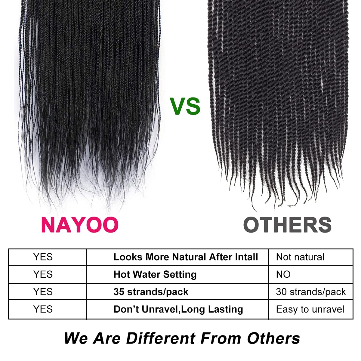 Nayoo Senegalese Twist Crochet Hair - 8 Packs 26 Inch Crochet Hair For Black Women, 35 Strands/Pack Small Twist Crochet Braids H