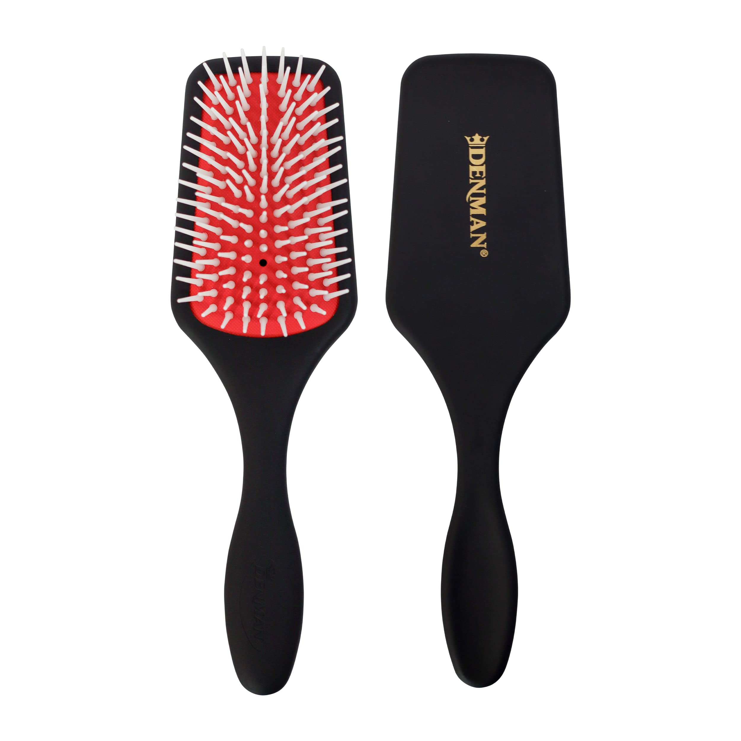 Denman Petite Detangler for Fast and Comfortable Detangling and Blow Drying D38  Combination of D3 Styling Pins & Paddle Brush 