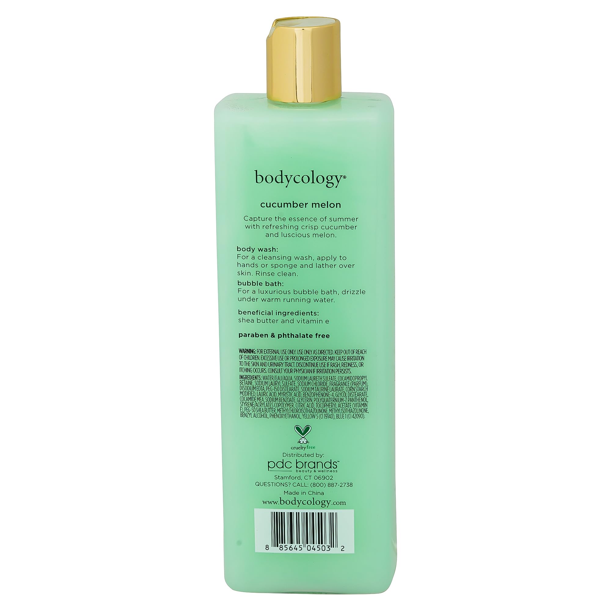 Bodycology Melon16Oz 2-1 Body Wash & Bubble Bath (Pack Of 3)