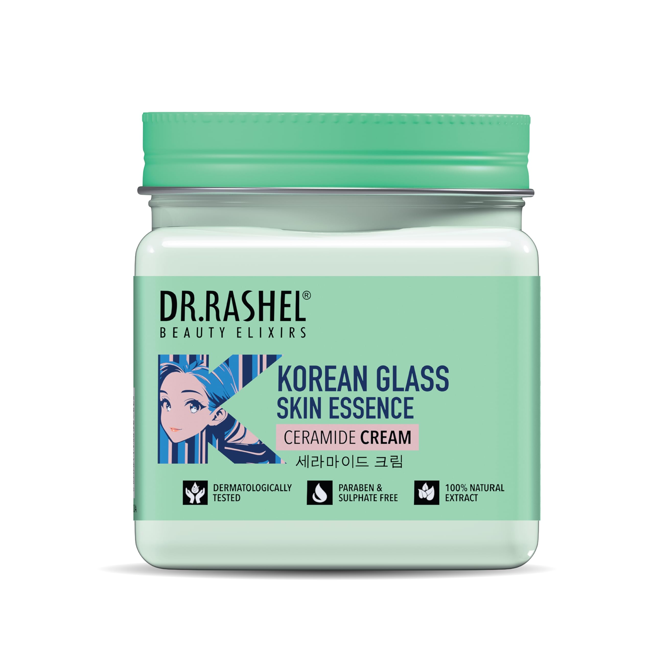 Dr.Rashel Korean Glass Skin Essence Cream | With Hyaluronic Acid Niacinamide & Antioxidants | Lightweight Nourishing Formula | Y