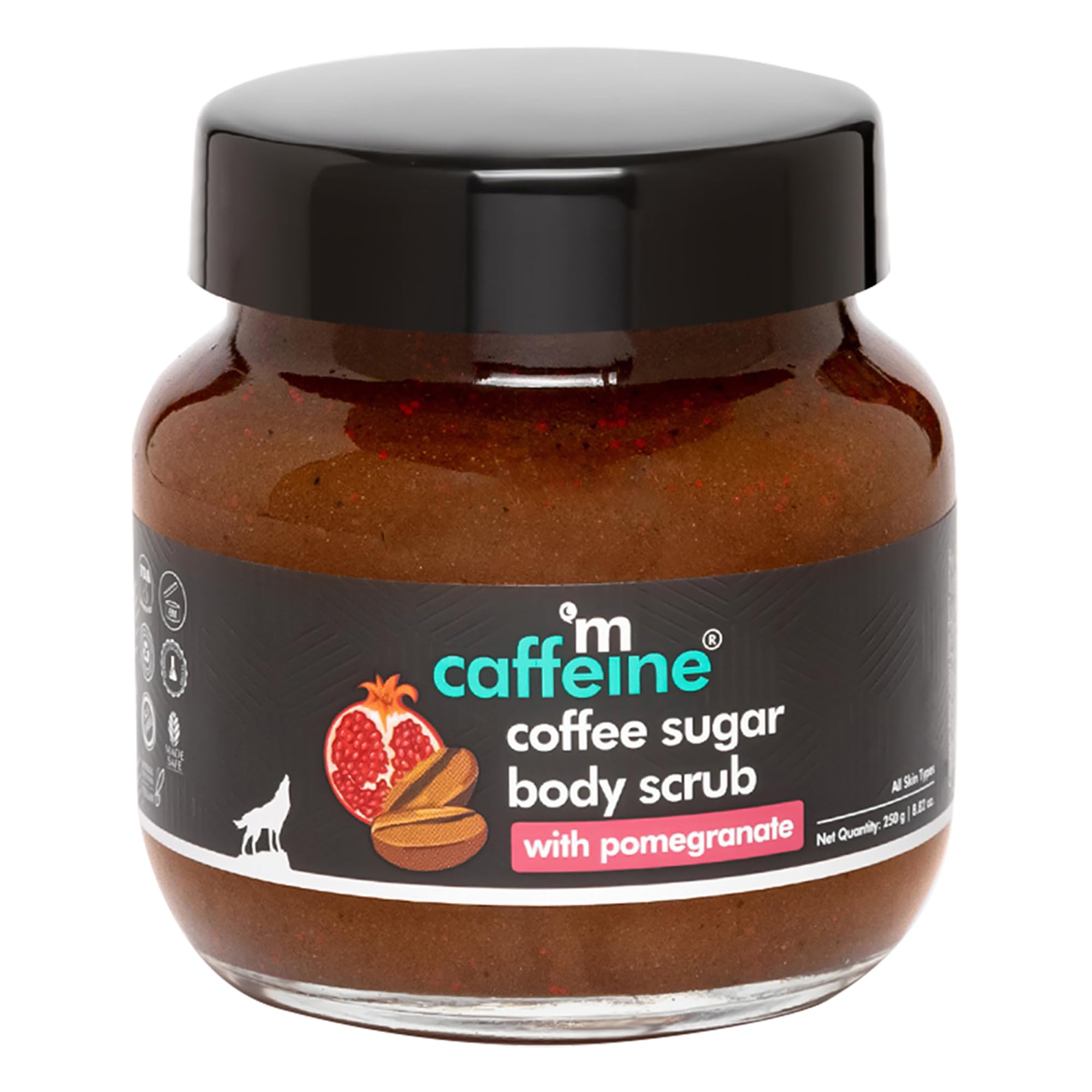 Coffee Sugar Body Scrub - Pomegranate - All Skin Types By Mcaffeine For Unisex - 8.82 Oz Scrub