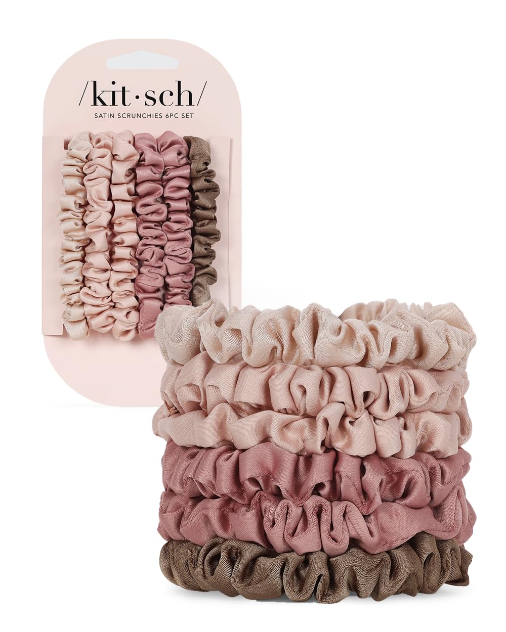 Kitsch Scrunchies for Womens Hair - Ultra Petite Hair Scrunchies  Large Hair Ties for Women  Hair Tie Scrunchies for girls  Scru