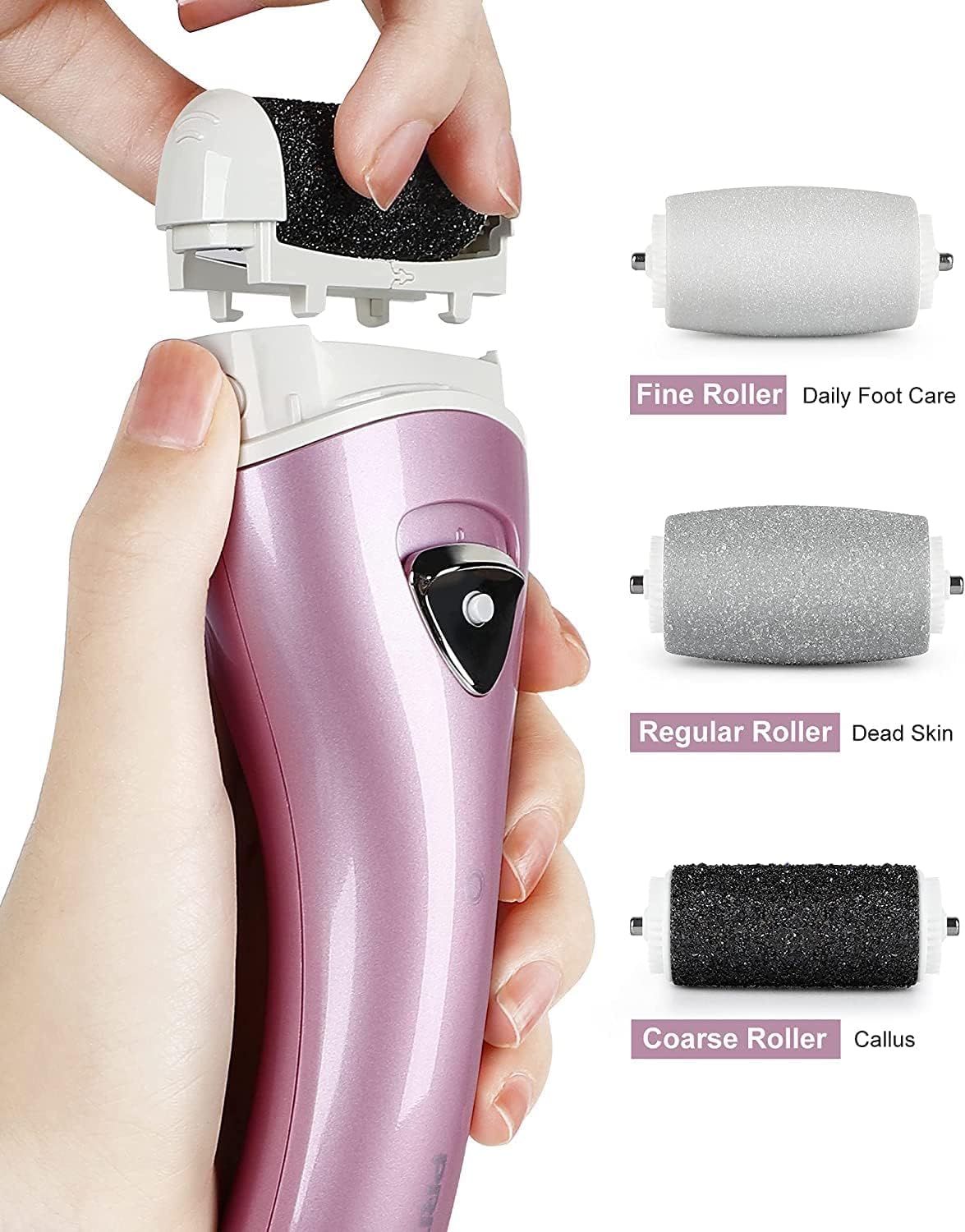 Electric Feet Callus Removers Rechargeable,Portable Electronic Foot File Pedicure Tools, Electric Callus Remover Kit,Professiona