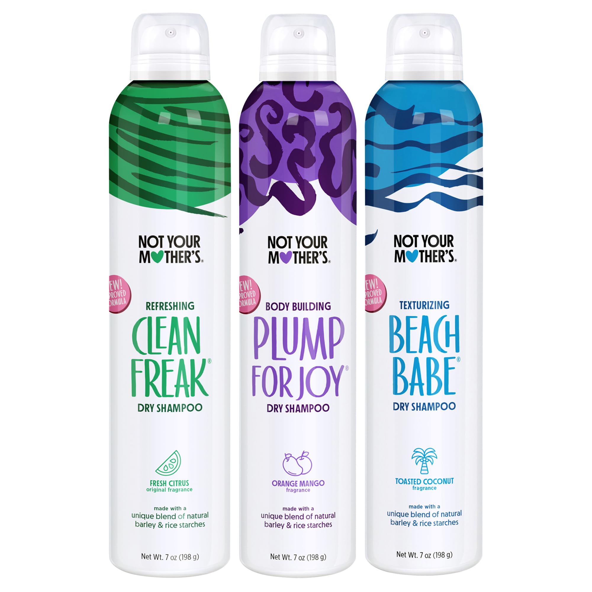 Not Your Mother'S Dry Shampoo Assortment (3-Pack) - 7 Oz - Assorted Waterless Shampoos For Back To School