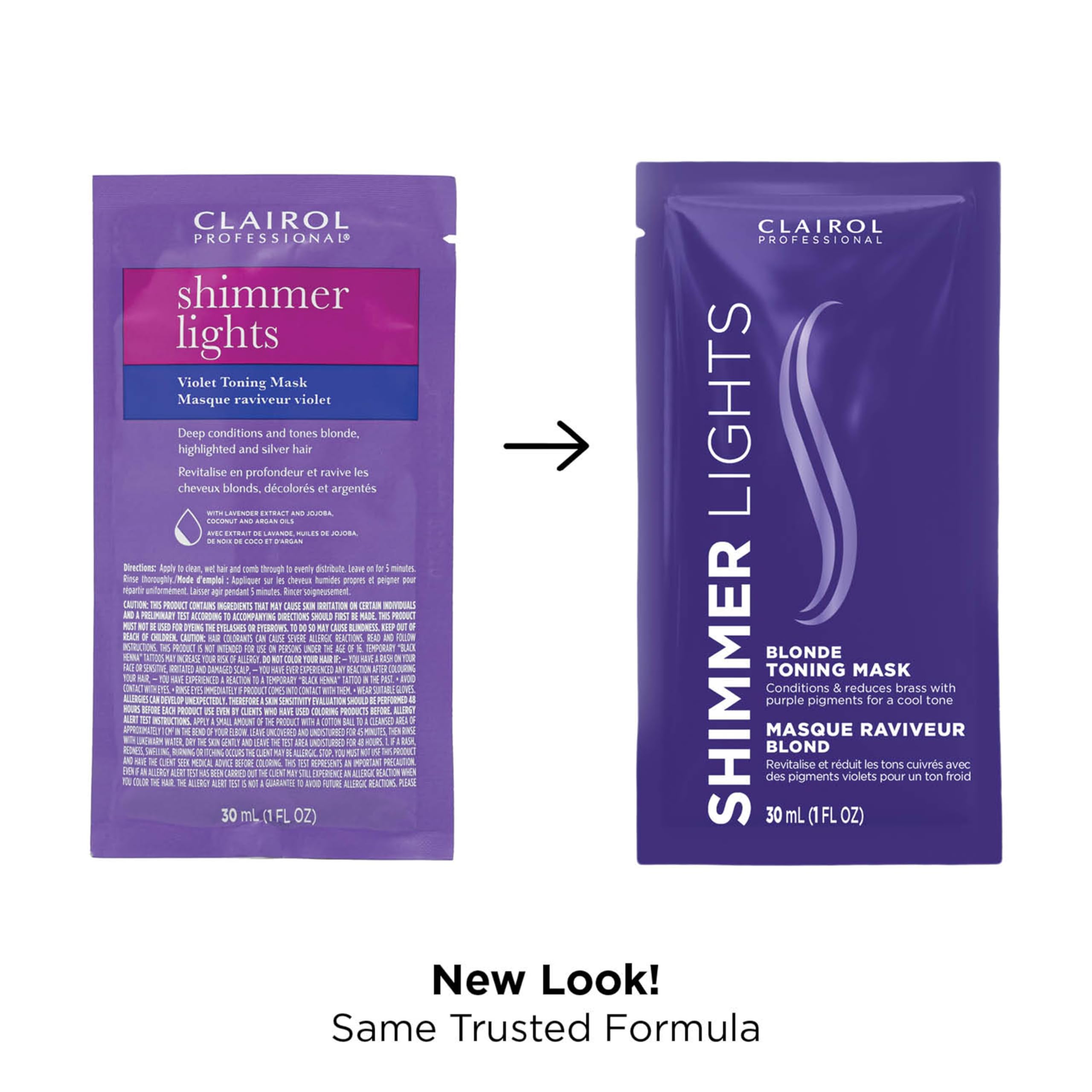 Clairol Professional Shimmer Lights Violet Toning Mask 30mL
