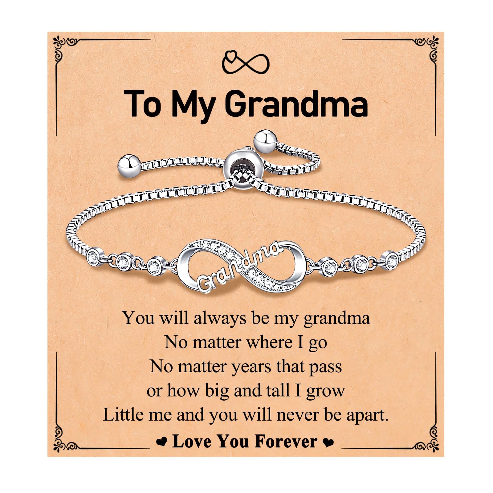 UNGENT THEM Grandma Christmas Birthday Gifts Presents Ideas Best Grandmother Bracelet Grandparents Valentines Day Mothers Day Gi