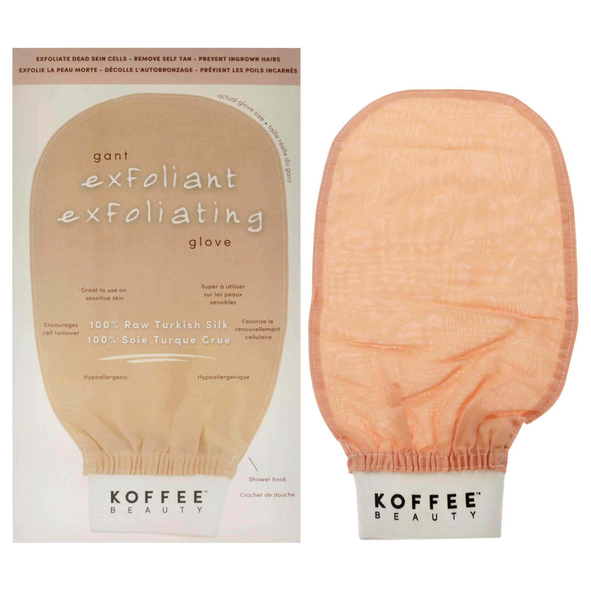 Turkish Silk Exfoliating Mitt By Koffee Beauty For Unisex - 1 Pc Mitt