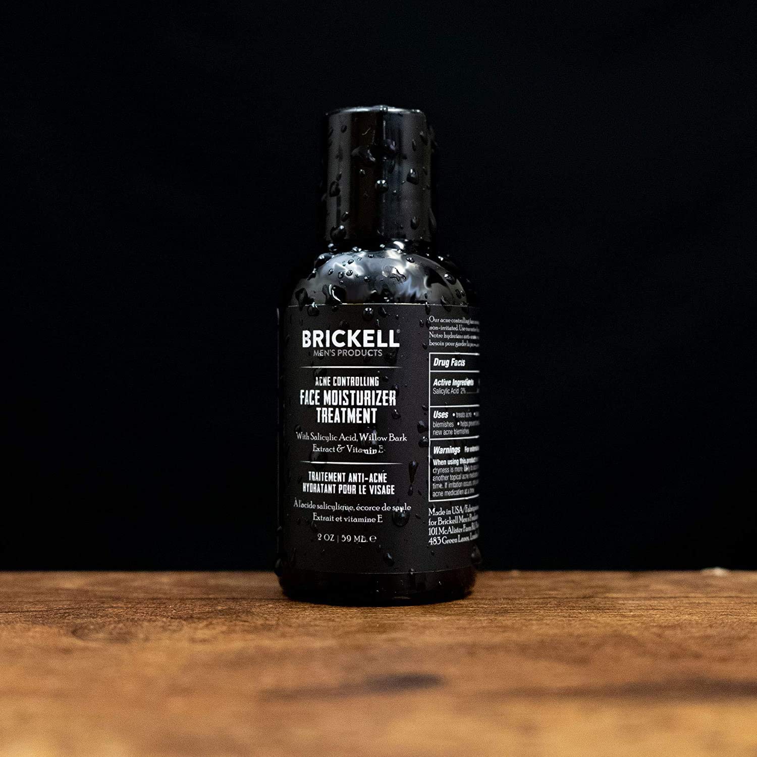 Brickell Men's Acne Controlling Face Moisturizer Treatment for Men, Natural and Organic Acne Face Moisturizer Treatment to Clear