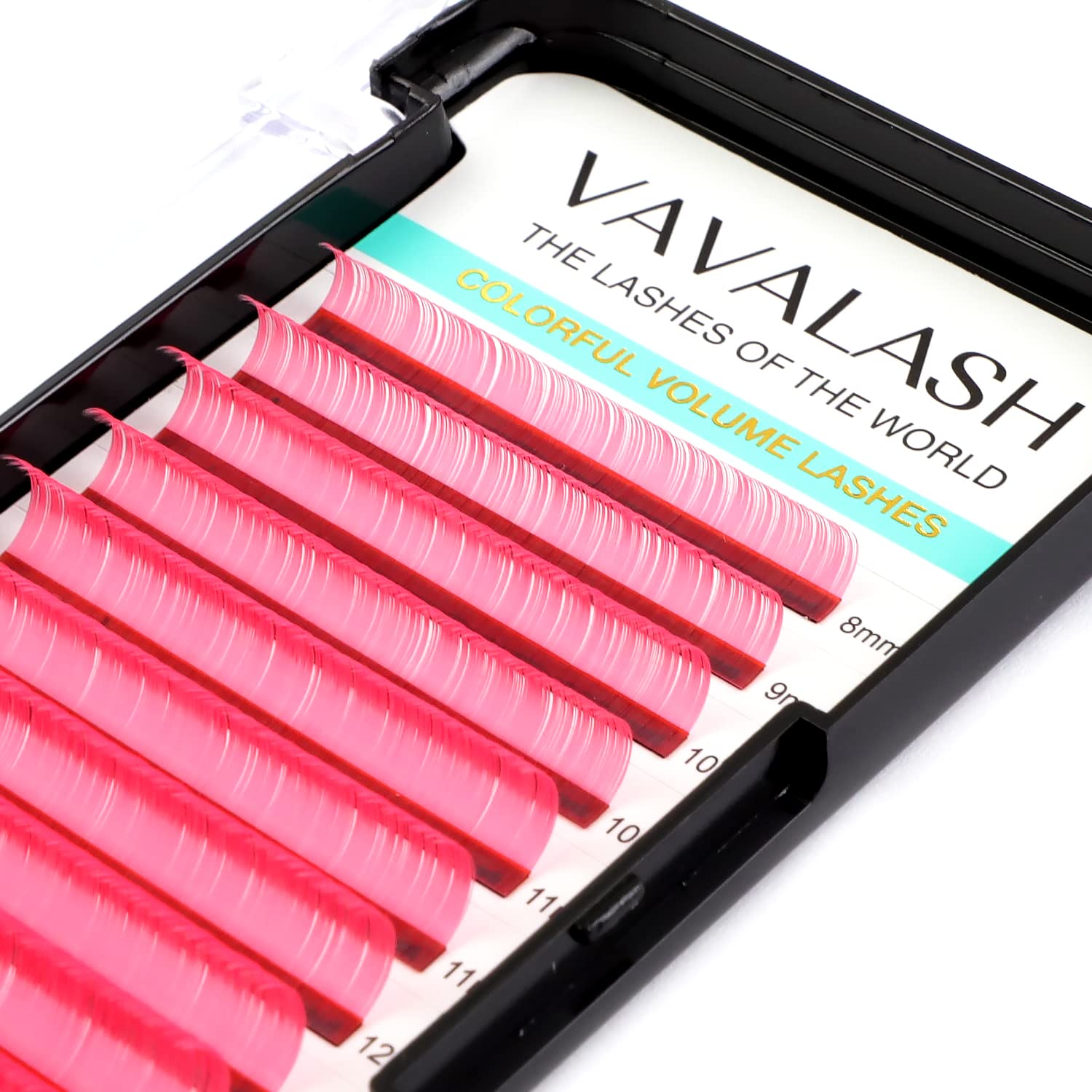 Colored Lash Extensions 0.07Mm D Curl Pink Individual Volume Lashes Extensions 13-20 Mix Length Color Eyelash Extensions For Sal