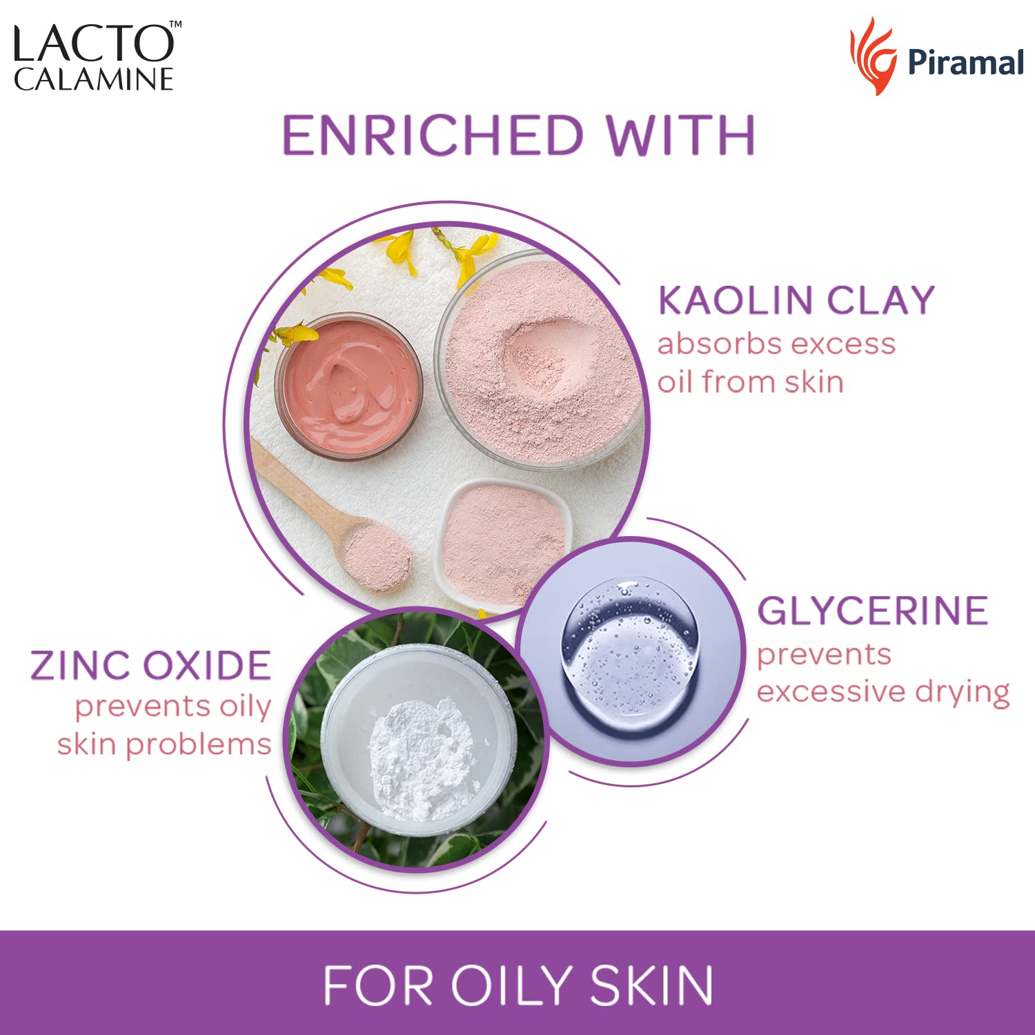 Lacto Calamine Daily Face Moisturizing Lotion for Oily Skin, 4.06 Fl Oz (120 ml), for Pimples, Acne, Dark Spots, and Blackheads