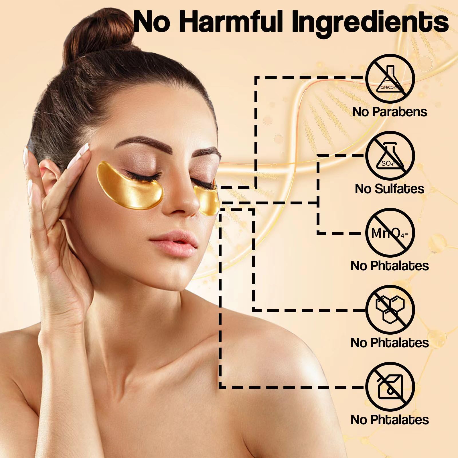 Nielies 30 Pairs 24K Collagen Lip Mask, Lip Plumber For Anti- Aging, Lip Sleeping Mask, Hydrating,Moisturzation Collagen Lip, Re