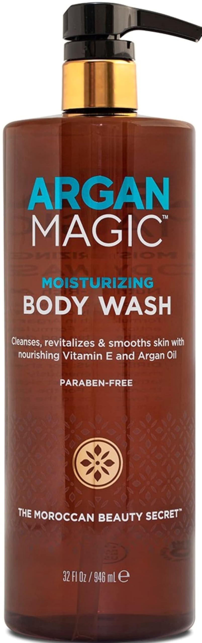 Argan Magic Cleansing Body Wash - Gently Cleanses, Revitalizes & Smooths Skin | Enriched with Argan Oil, Sweet Almond Oil & Vita