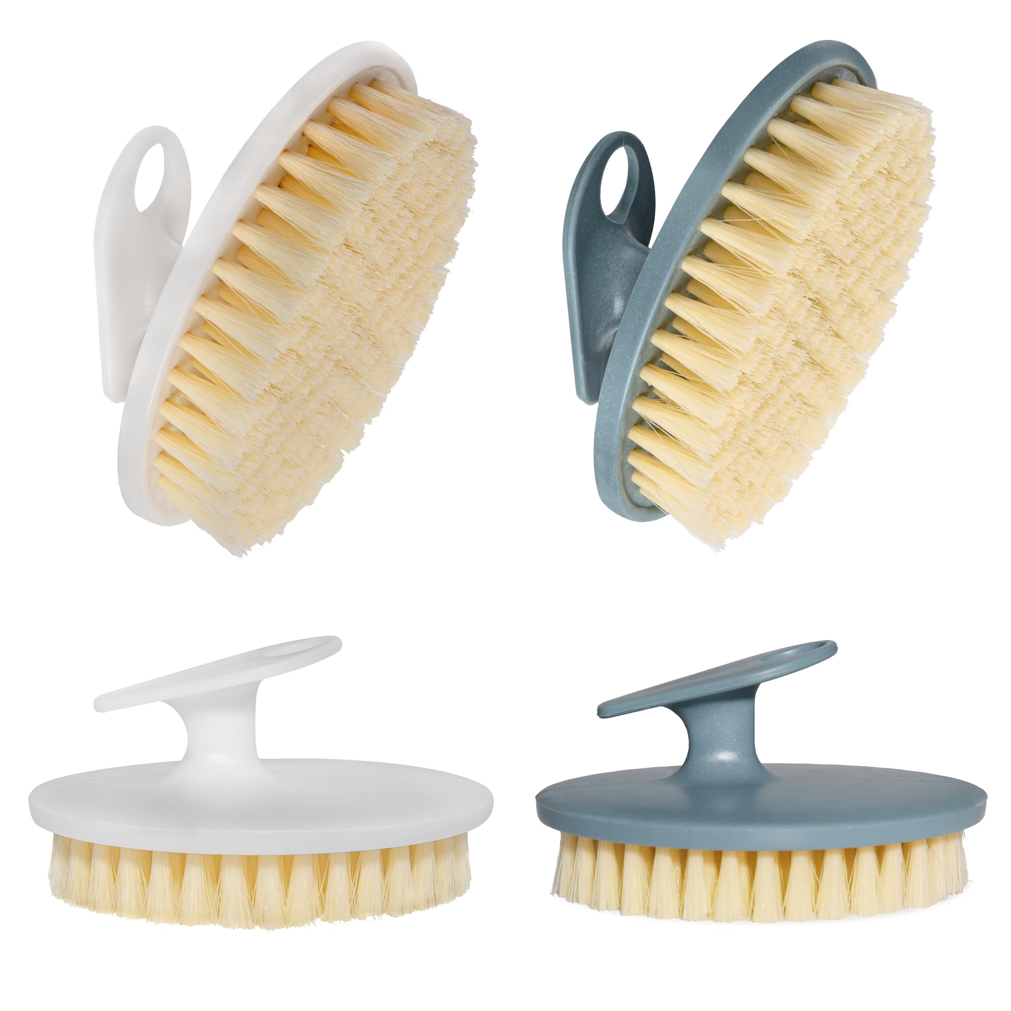 Innerneed Pp Shower Brush Body Exfoliating Scrubber, For Deep Clean Body Wash, Cellulite Treatment, Lymphatic Drainage And Blood