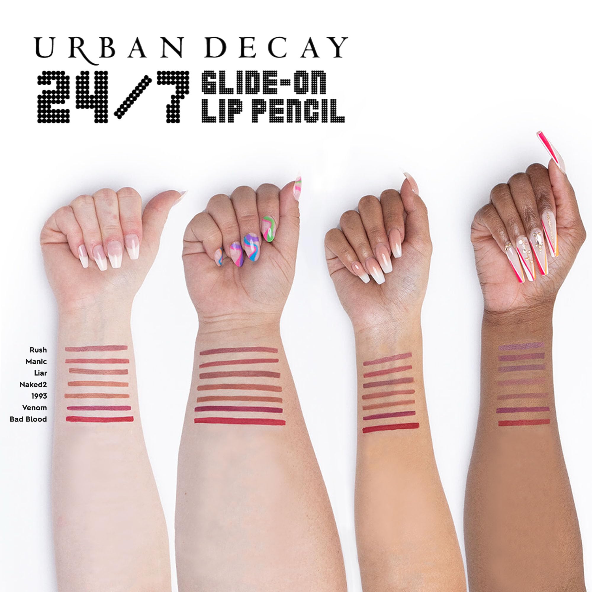 Urban Decay 24/7 Glide-On Waterproof Lip Pencil (1993 - Medium Brown), Smudge-Proof, Longwearing Lip Liner, Smooth & Creamy Colo