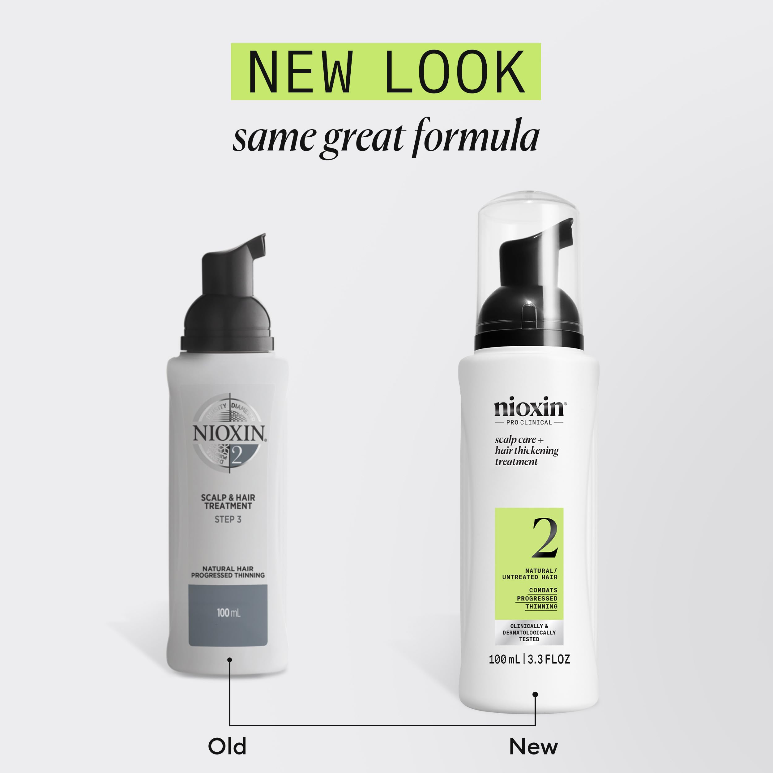Nioxin Scalp + Hair Thickening System 2 Leave On Treatment, For Natural Hair With Progressed Thinning, 3.4 Oz (Packaging May Var