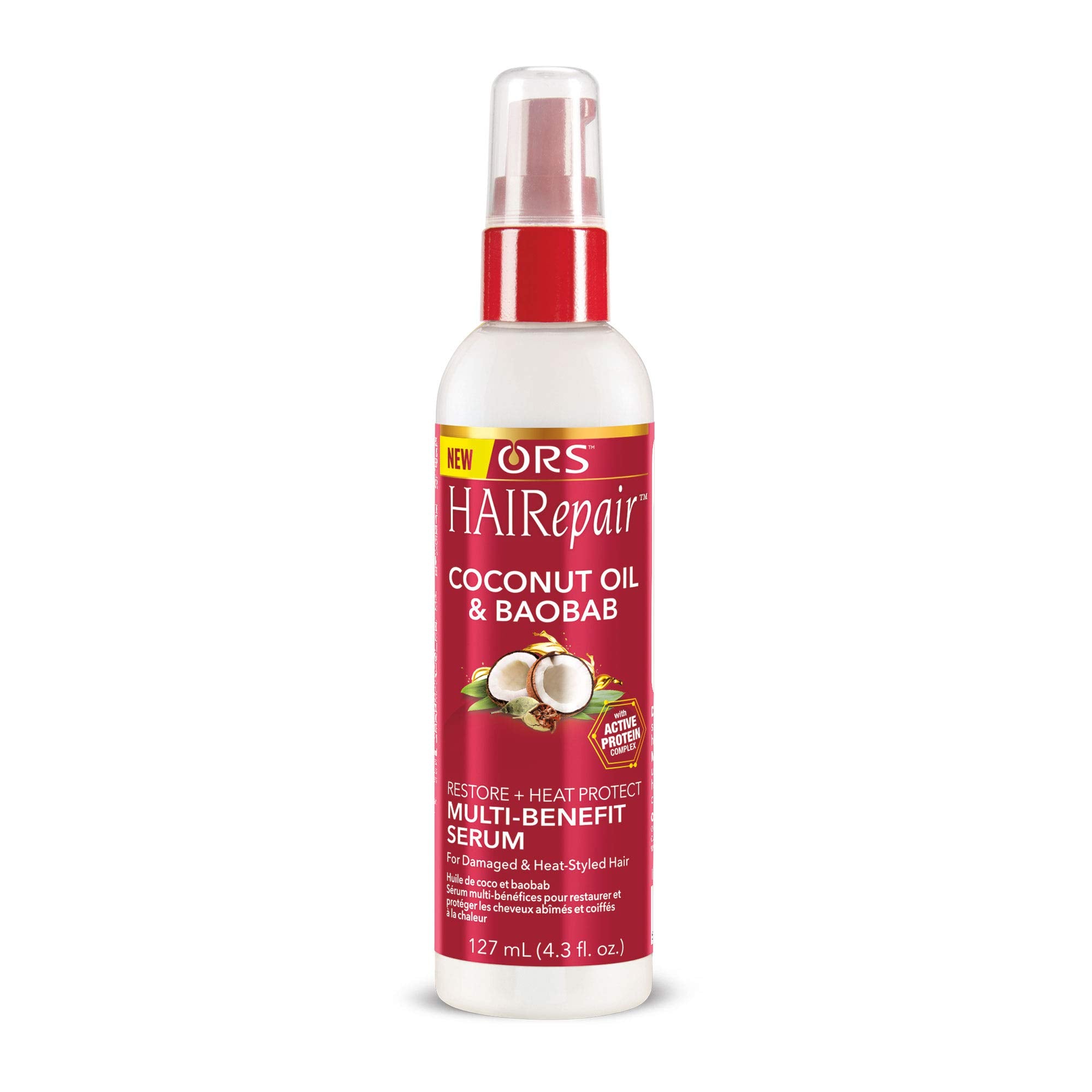 Ors Hairepair Restore And Heat Protect Multi-Benefit Serum 4.3 Oz (Pack Of 2)
