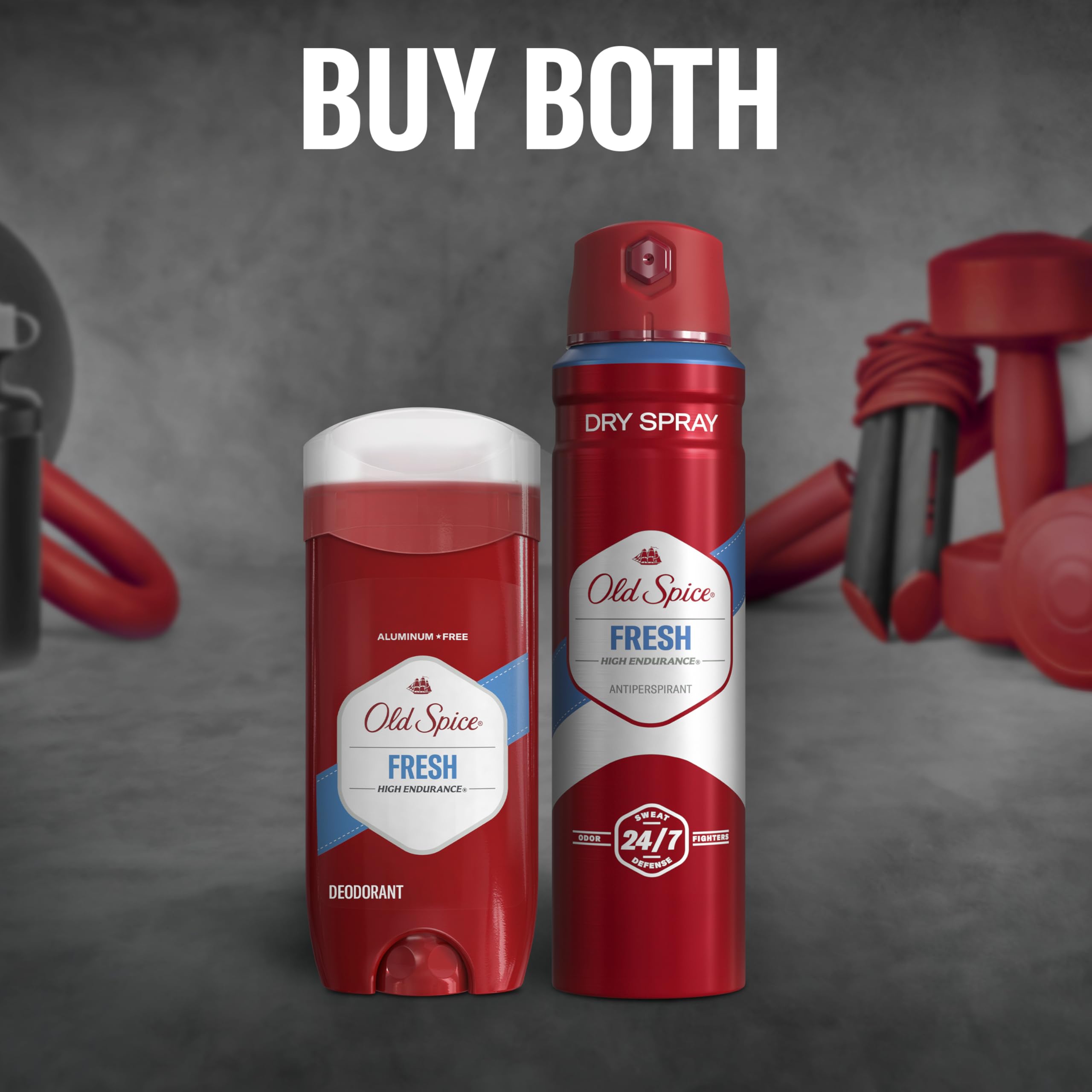 Old Spice Aluminum Free Deodorant For Men, High Endurance, 24/7 Sweat Defense & Odor Protection, 24/7 Freshness & Lasting Scent,