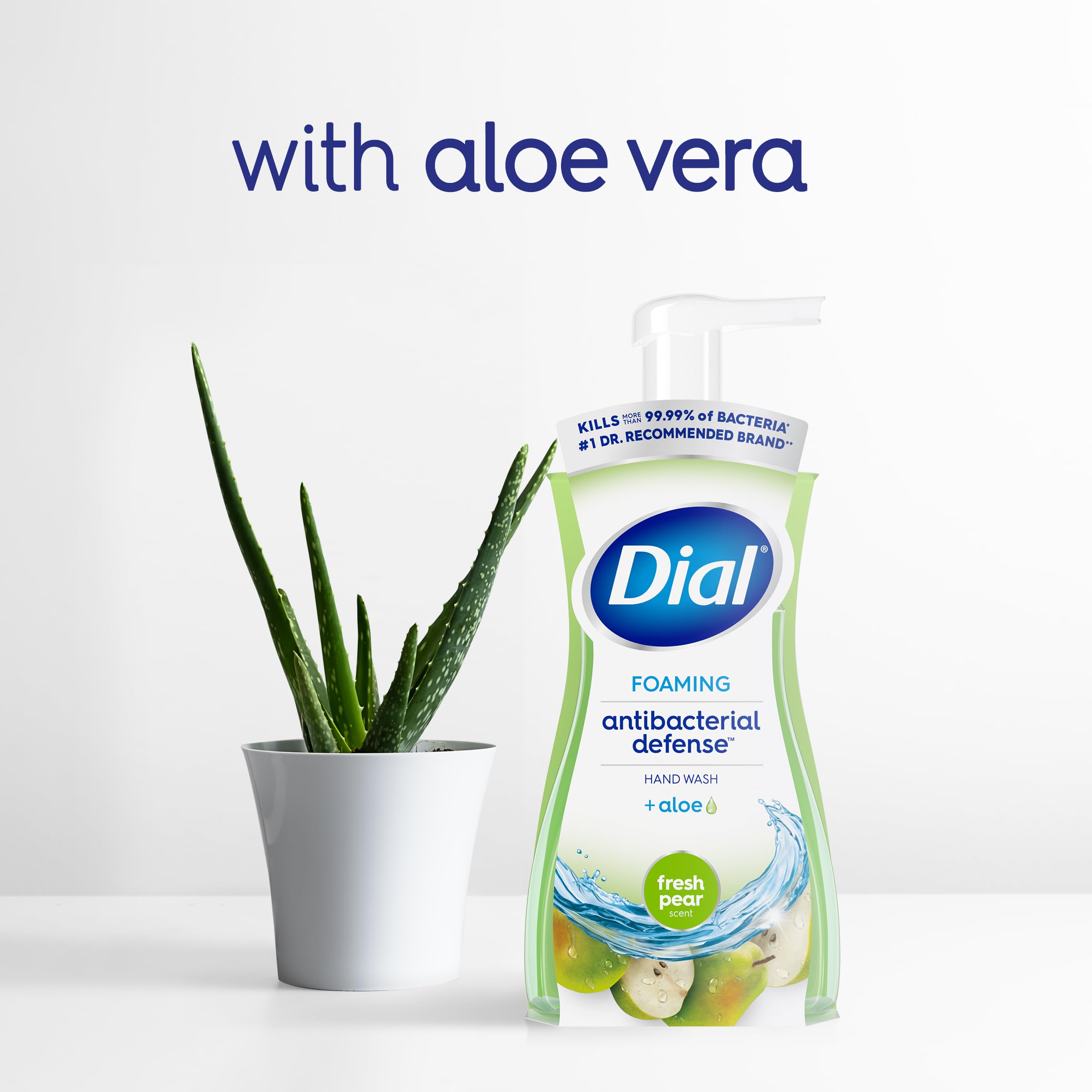 Dial Antibacterial Foaming Hand Wash, Fresh Pear, 7.5 Fl Oz Pack Of 6)