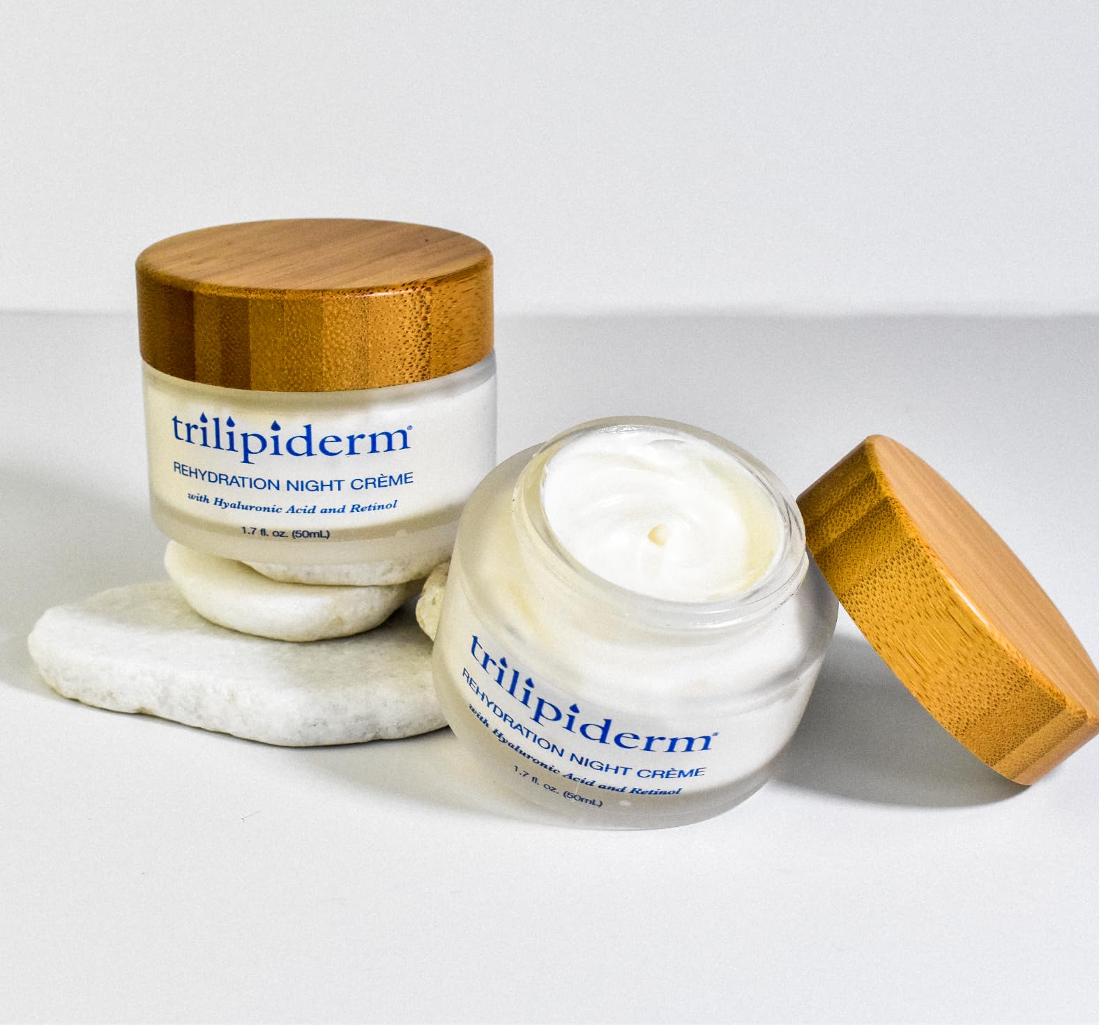 Trilipiderm Rehydration Night Crme W/Hyaluronic Acid, Vitamins A, C, E & Medyssinnian Lipid, Anti Aging Facial Night Cream Moist