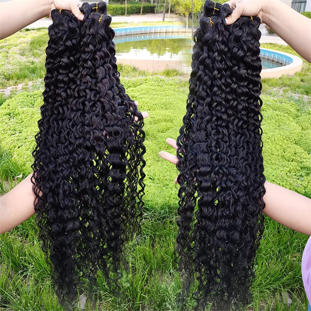 Bundles And Closure Water Wave 4 Bundles With Closure 10A Brazilian Virgin Human Hair Bundles With Closure Wet And Wavy Bundles