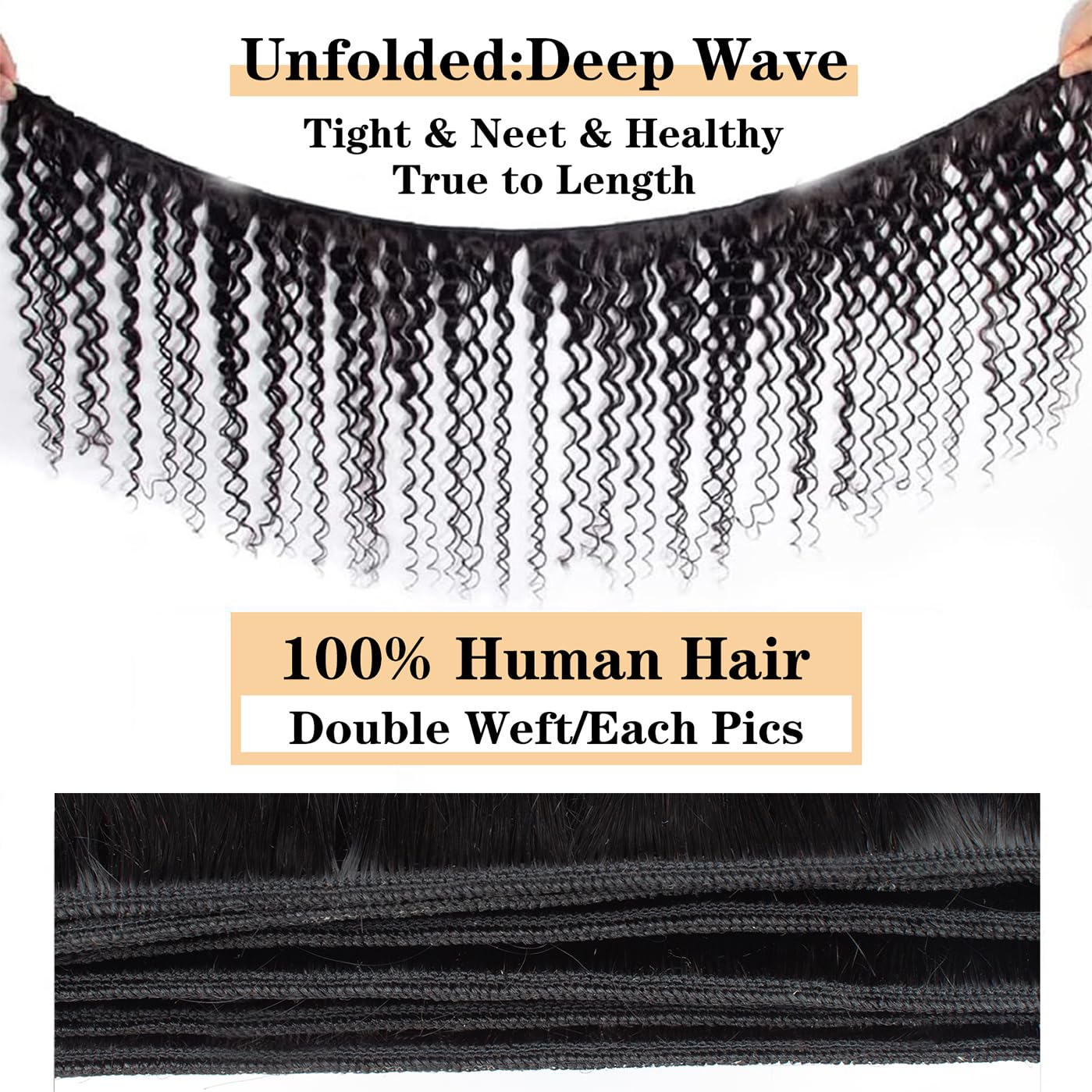 12A Brazilian Virgin Deep Wave Hair 3 Bundles With Closure (16 18 20+14''Closure) 100% Unprocessed Virgin Brazilian Pineapple Wa