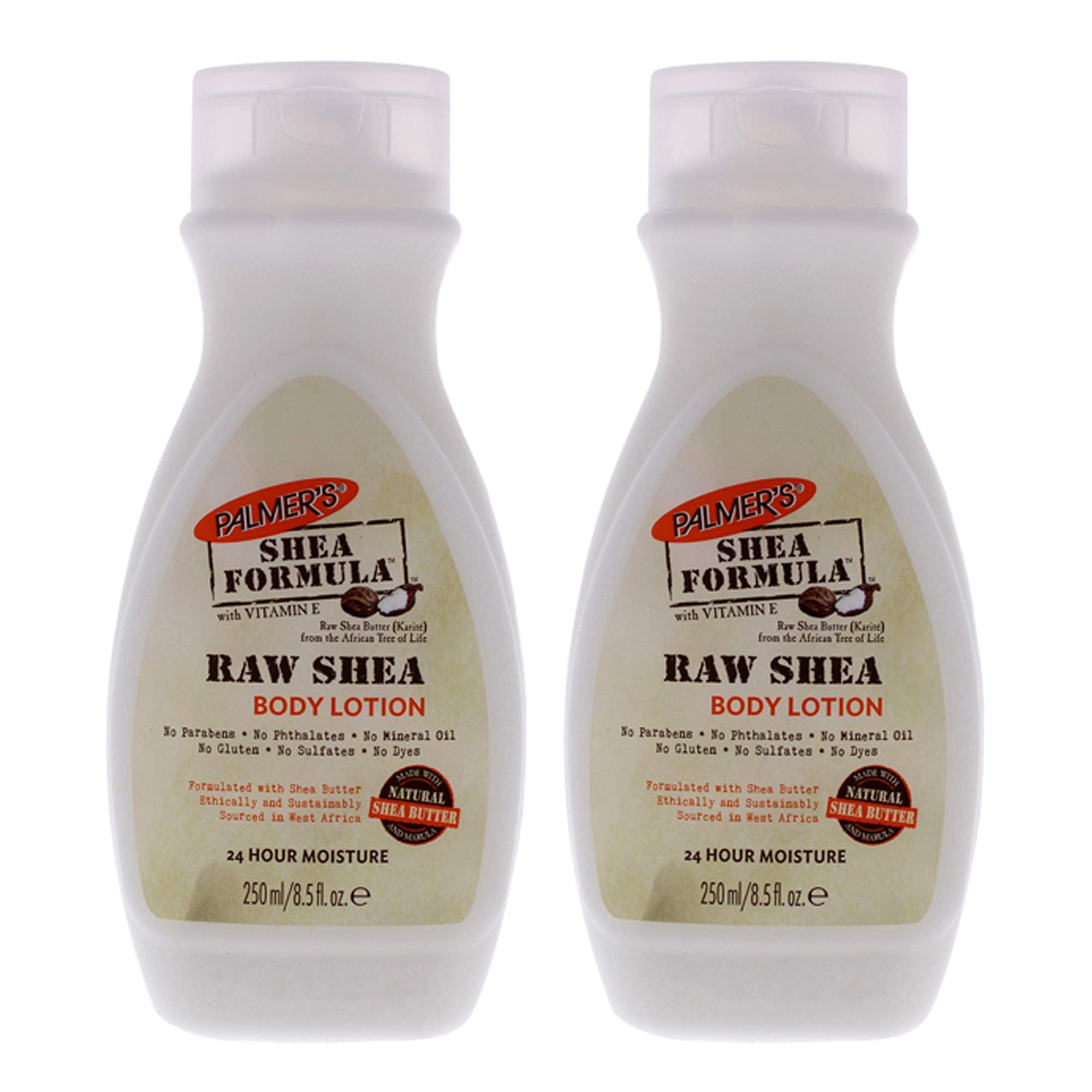 Shea Formula Raw Shea Body Lotion by Palmers for Unisex - 8.5 oz Body Lotion - (Pack of 2)