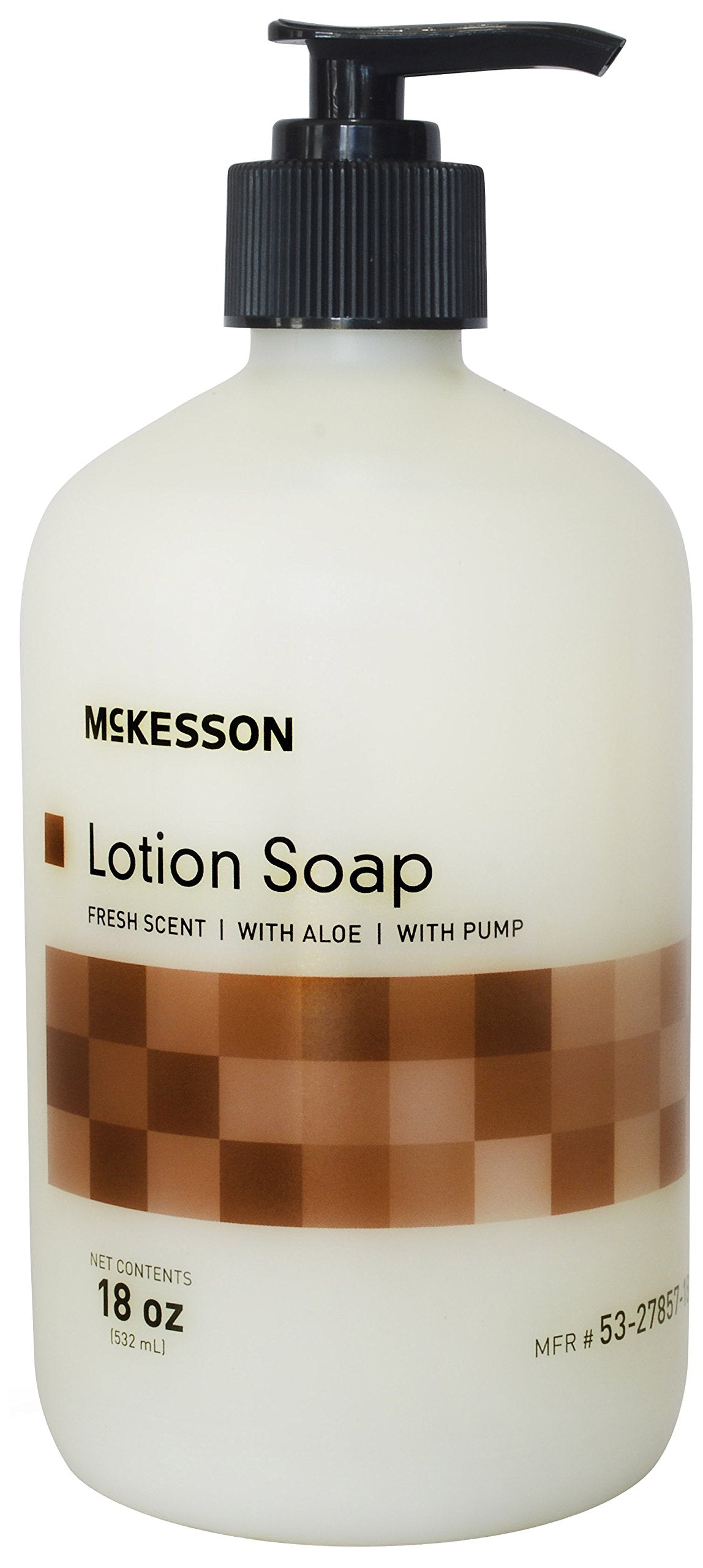 McKesson Lotion Hand Soap with Aloe, 18 oz Pump Bottle [Pack of 1] - Fresh Scent, Keeps Hands Clean and Moisturized, Medical-Gra