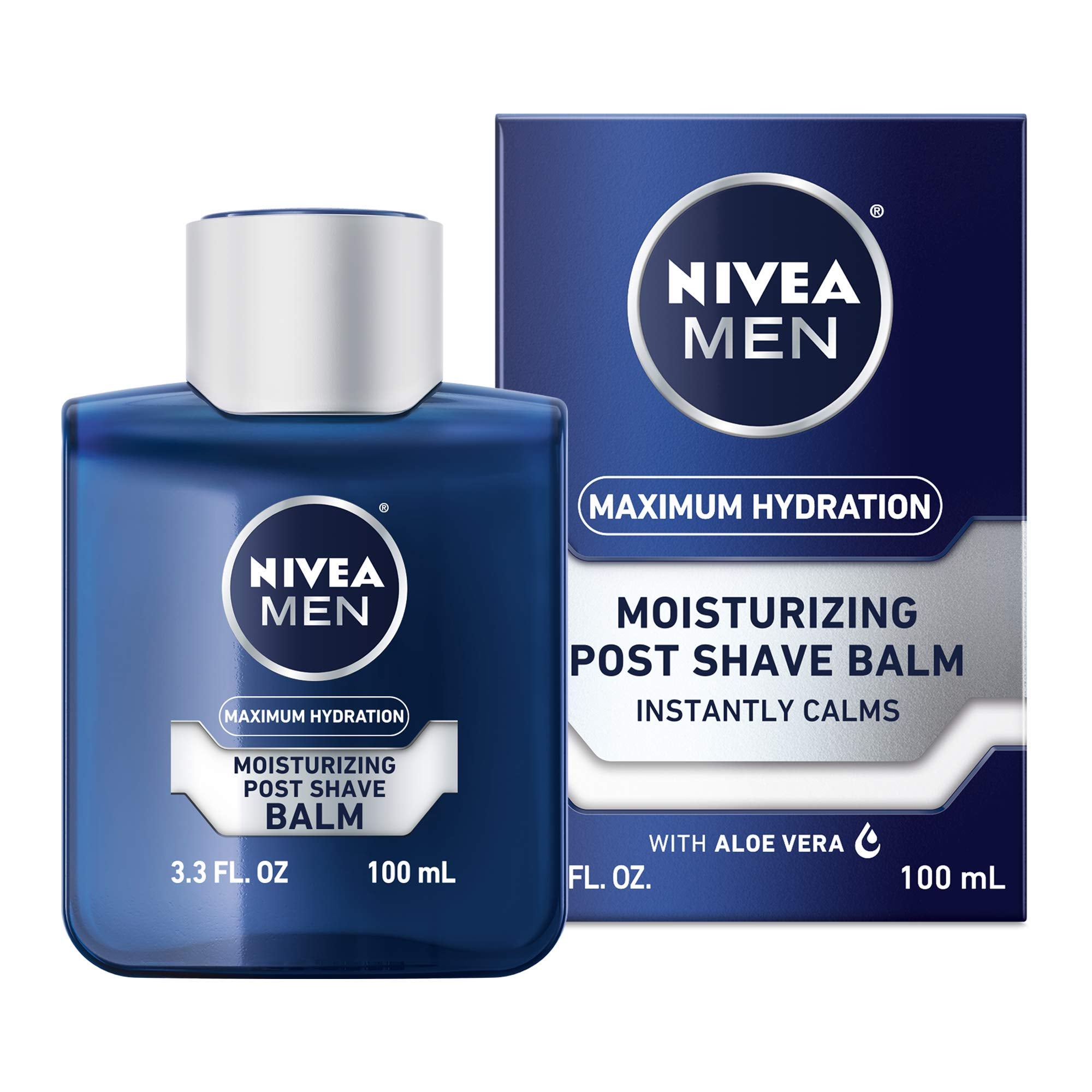 Nivea Men Maximum Hydration Moisturizing Post Shave Balm - No Greasy Feel - 3.3 fl. oz Bottle