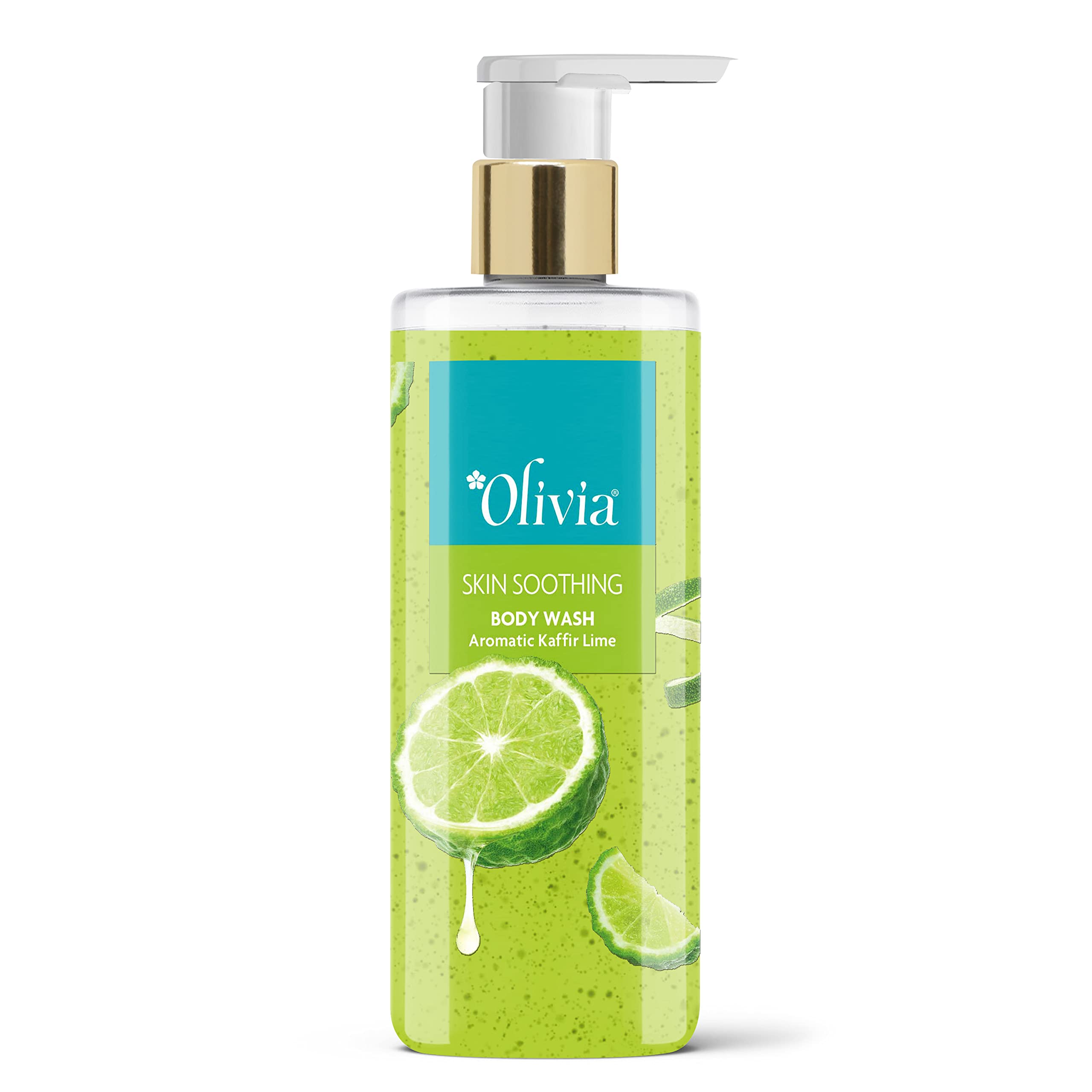 Olivia Skin Soothing Body Wash With Aromatic Kaffir Lime | Deeply Cleanses & Reduces Dark Spots | Hydrates & Nourishes | Rich In