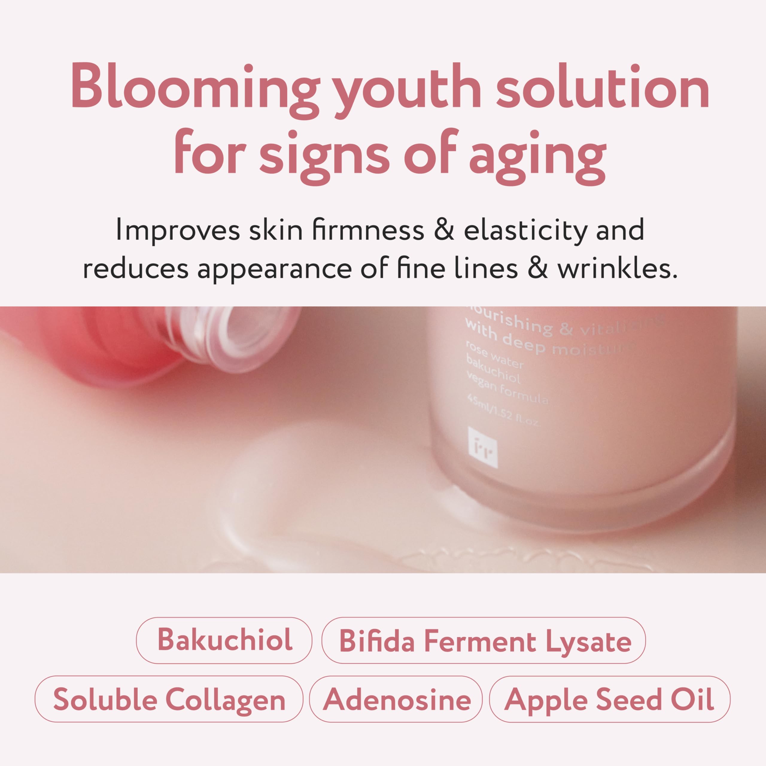 Face Republic Blooming Forever Ros   Serum 45Ml | Rose Water | Bakuchiol | Revitalizing & Rejuvenating | Wrinkle Care | Firm And