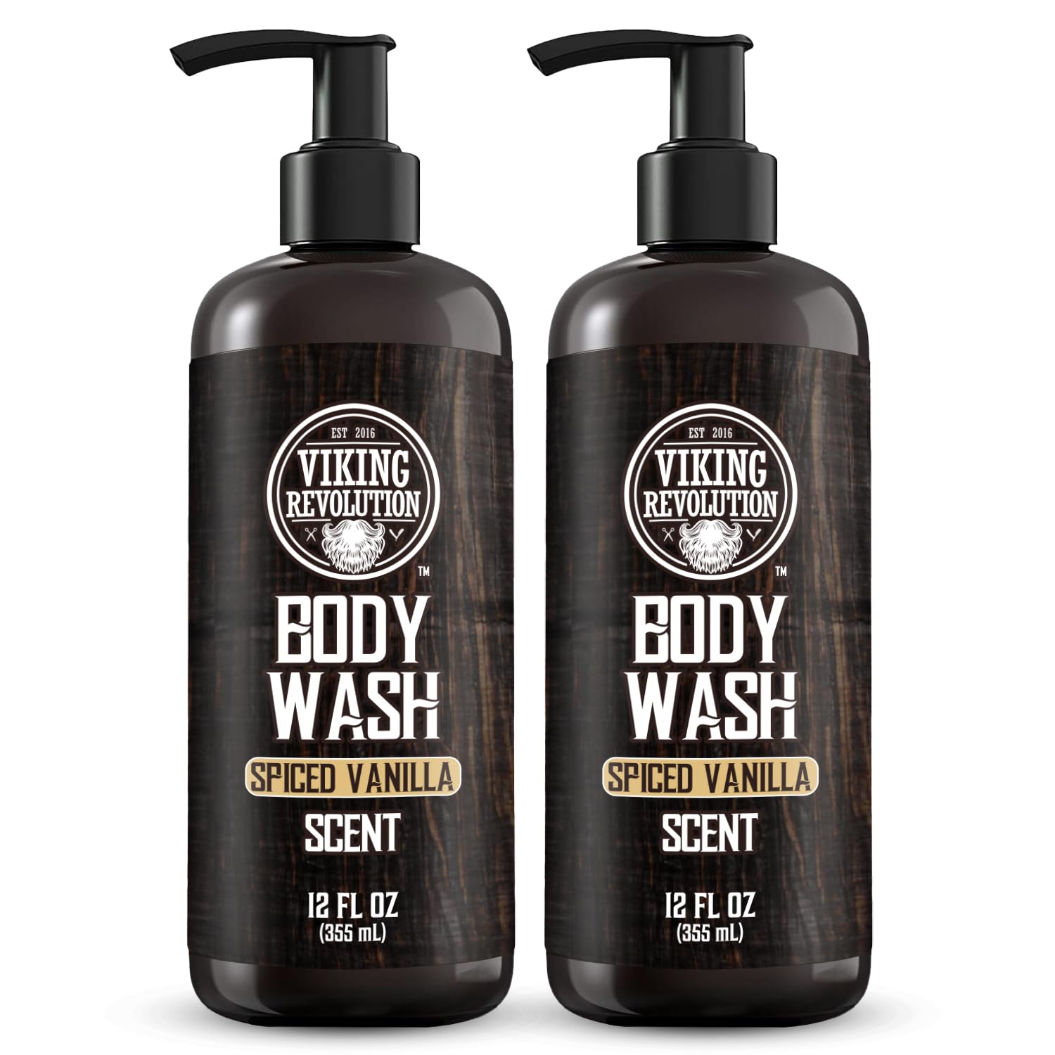 Viking Revolution Men'S Body Wash - Spiced Vanilla Mens Body Wash - Mens Natural Body Wash For Men With Vitamin E And Rosemary O