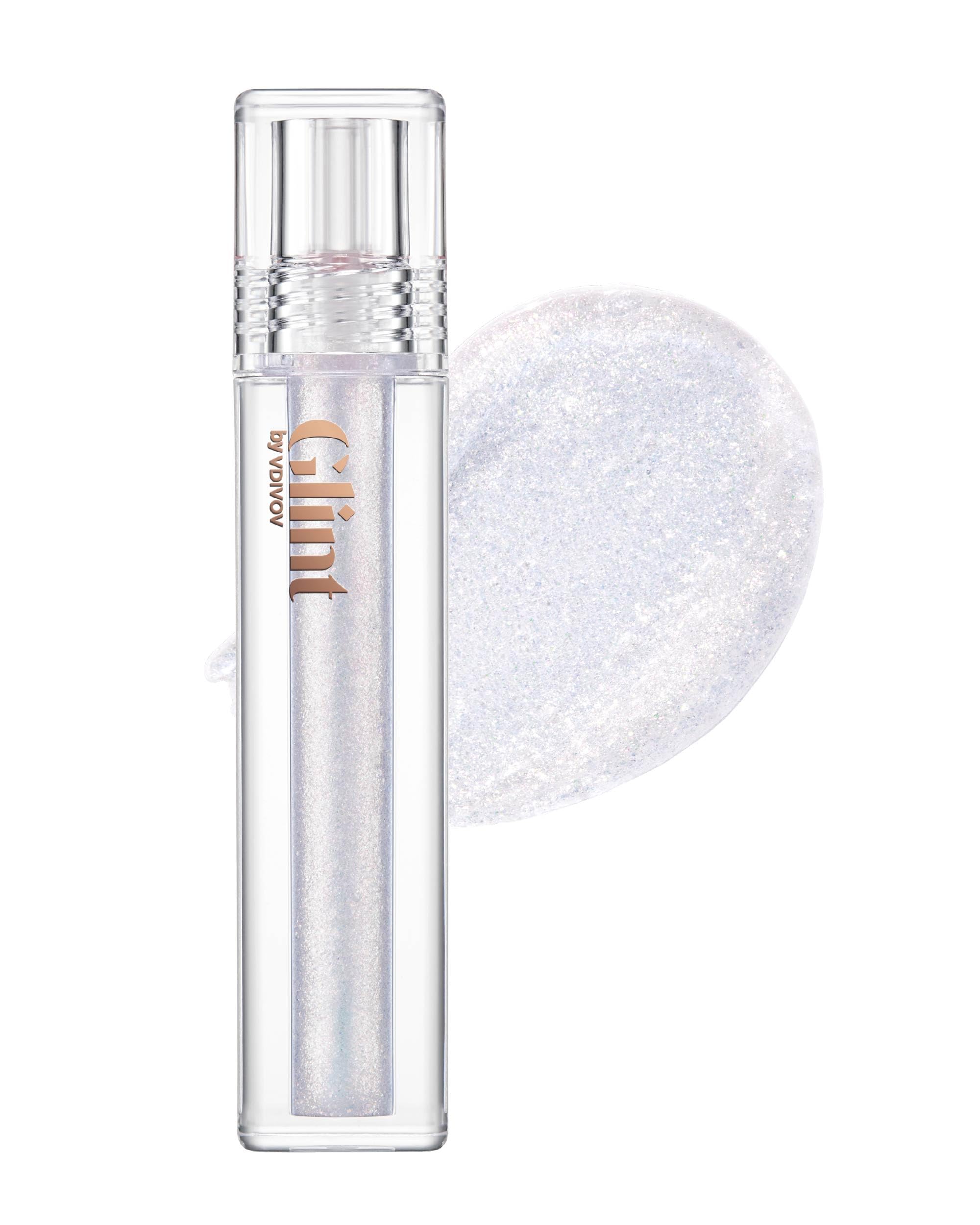 Glint Liquid Gel Highlighter (Glitter Veil, 0.1Oz) - Multi-Use Face & Body Gloss For Smooth Glow, Long-Lasting Illuminator Balm