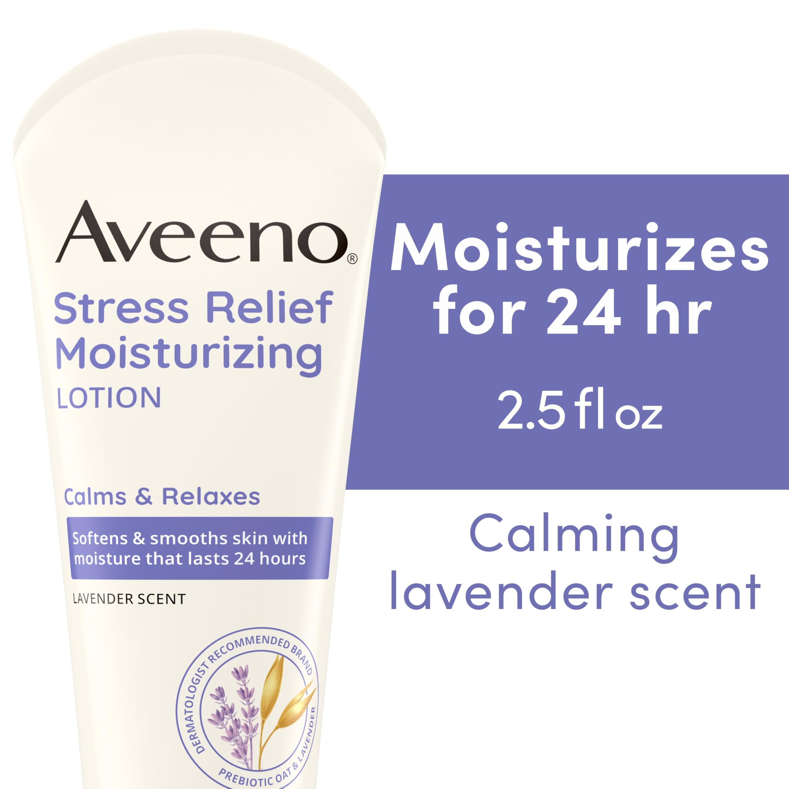 Aveeno Stress Relief Gift Set, Skincare Set For Sensitive Skin With Soothing Body Wash & Moisturizing Body Lotion, Plus, Skin Re