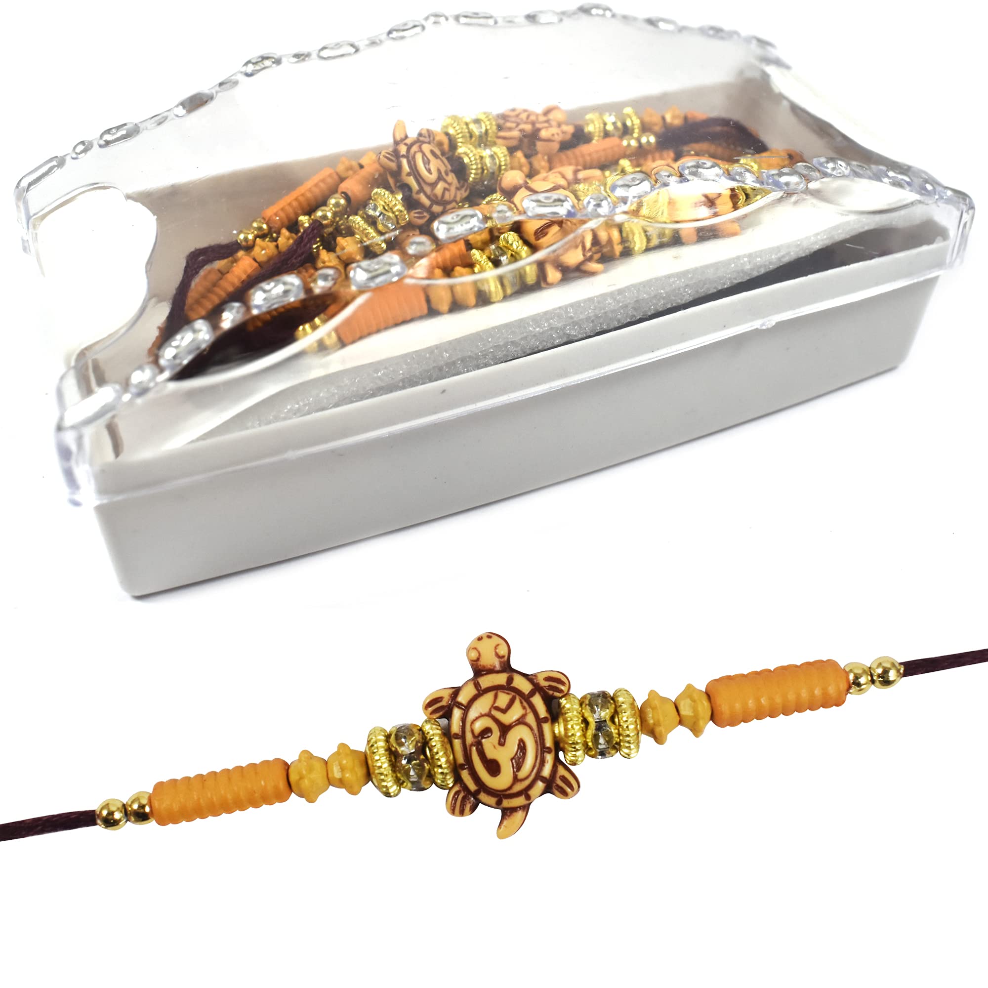 Urvi Creations Set Of 12 Rakhi Box For Brother Rakhi Combo Rakhi For Bhaiya, Rakhi Gift For Brother 12 Similar Rakhi Set For Bro