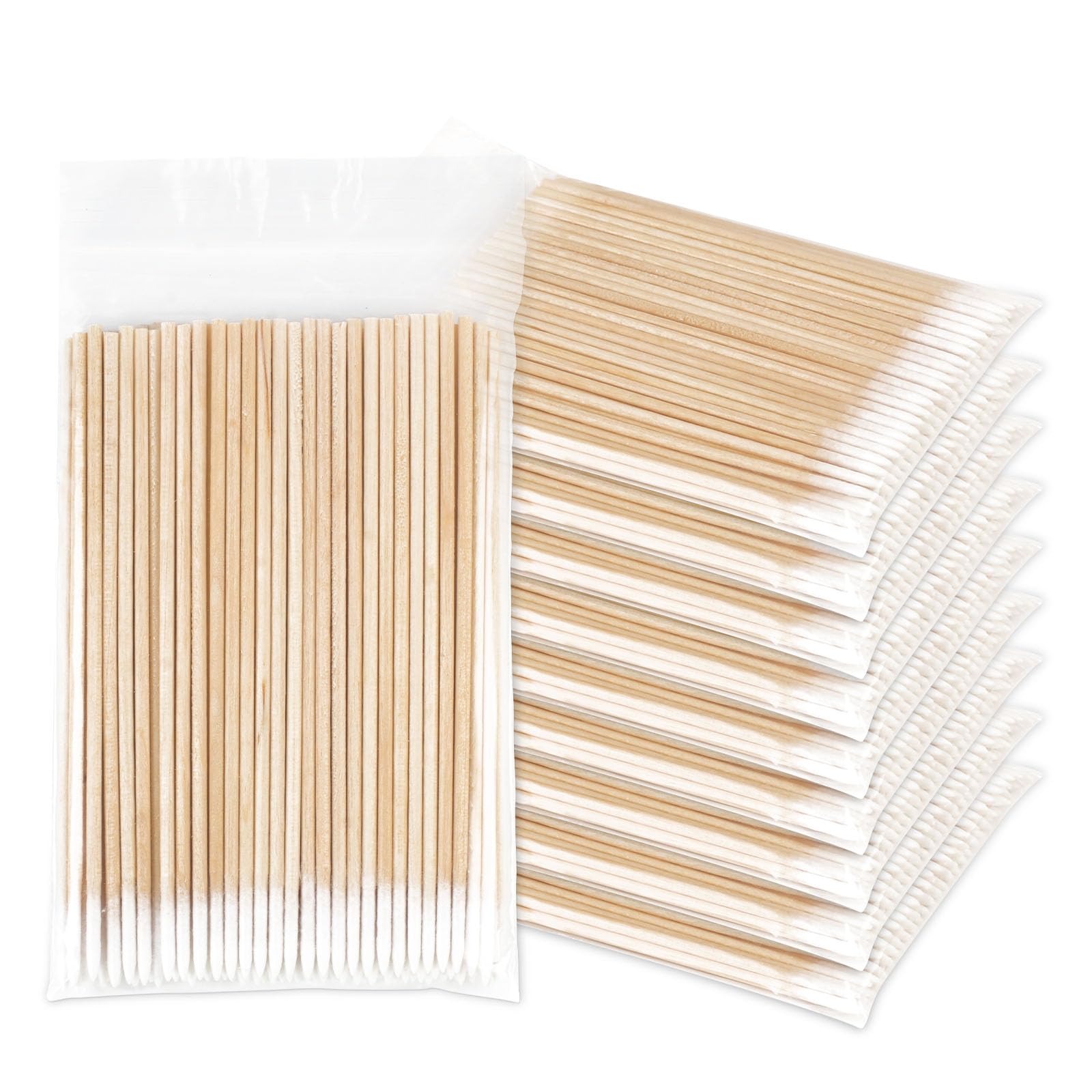 Fenshine 1000 Count Microblading Cotton Swab, Cotton Swabs Pointed Tip, Cotton Swabs Wood Sticks, Cotton Tipped Applicator, Tatt