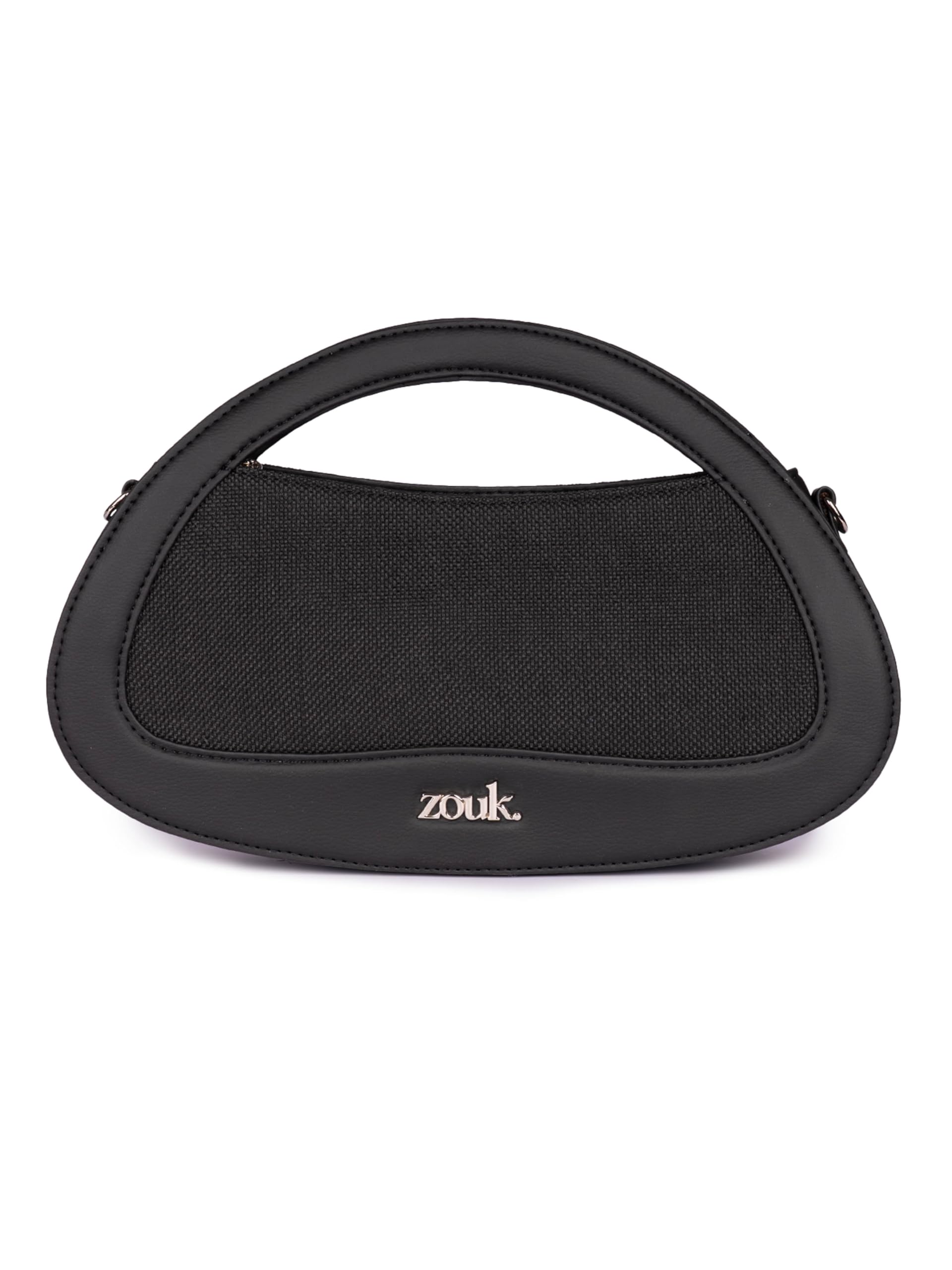 Zouk Nadia Sling Bag For Women  Stylish Crossbody With Cutout Top Handle | Handcrafted Shoulder Bag With Multiple Pockets & Wat