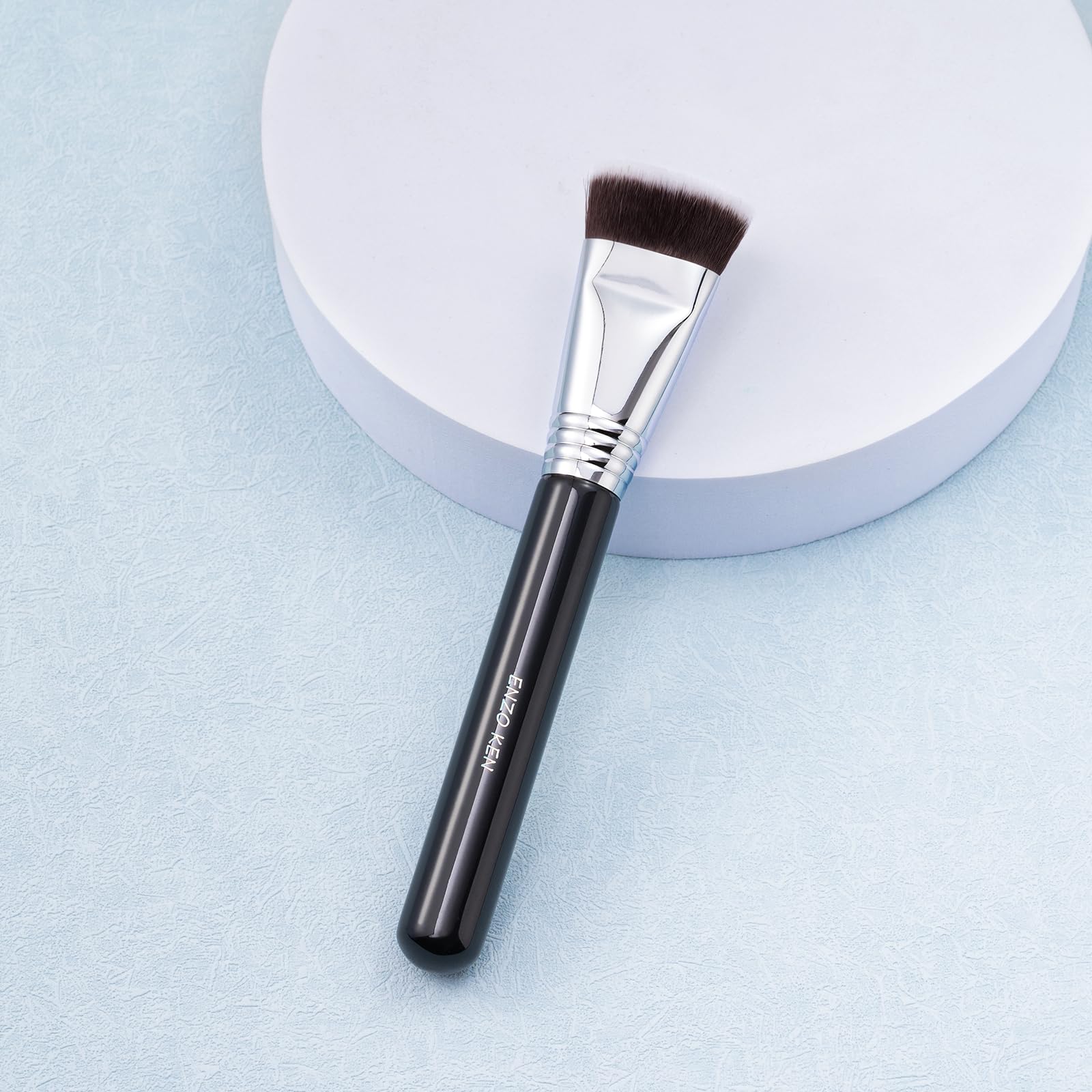 ENZO KEN Flat Top Foundation Brush for Liquid Makeup, Liquid Foundation Brush, Flat Makeup Brush for Liquid Foundation, Make up
