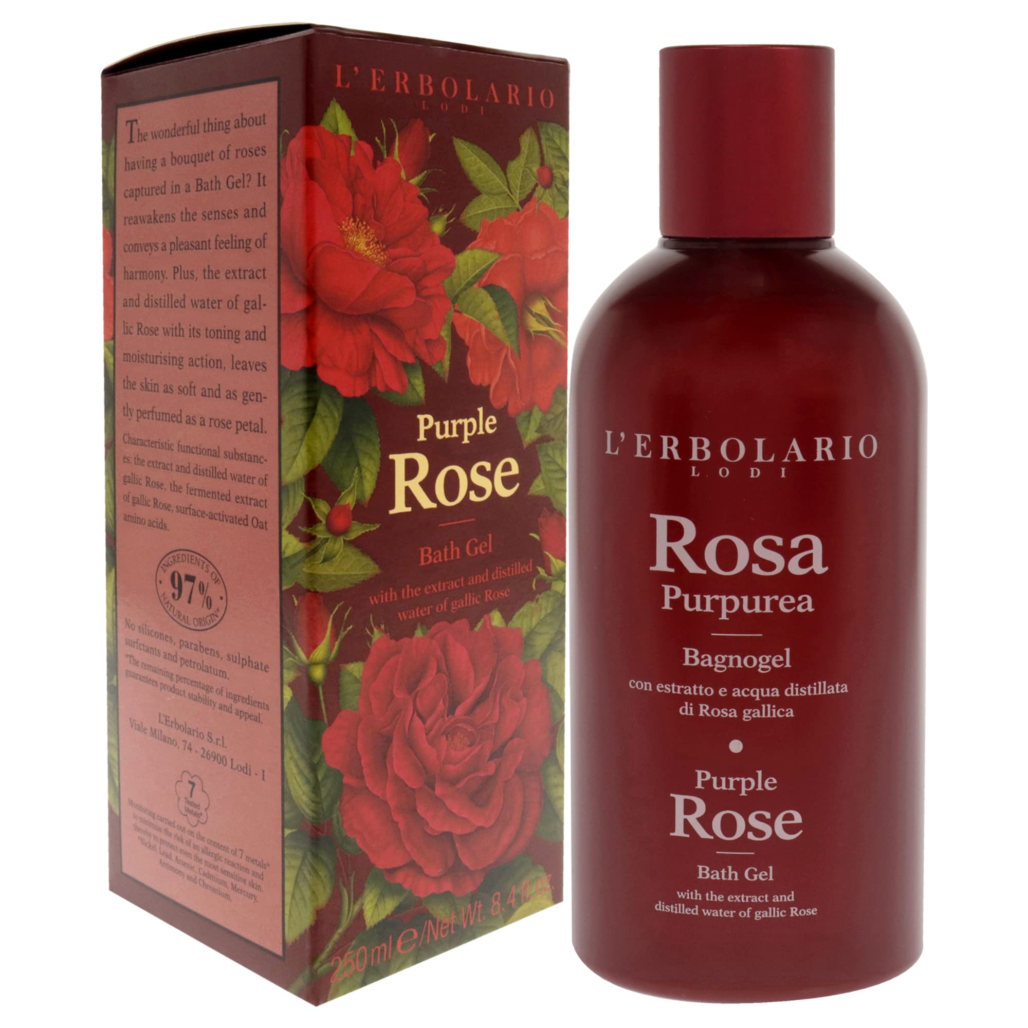 Purple Rose Bath Gel By Lerbolario For Women - 84 Oz Shower Gel(D0102Hgrfpv)