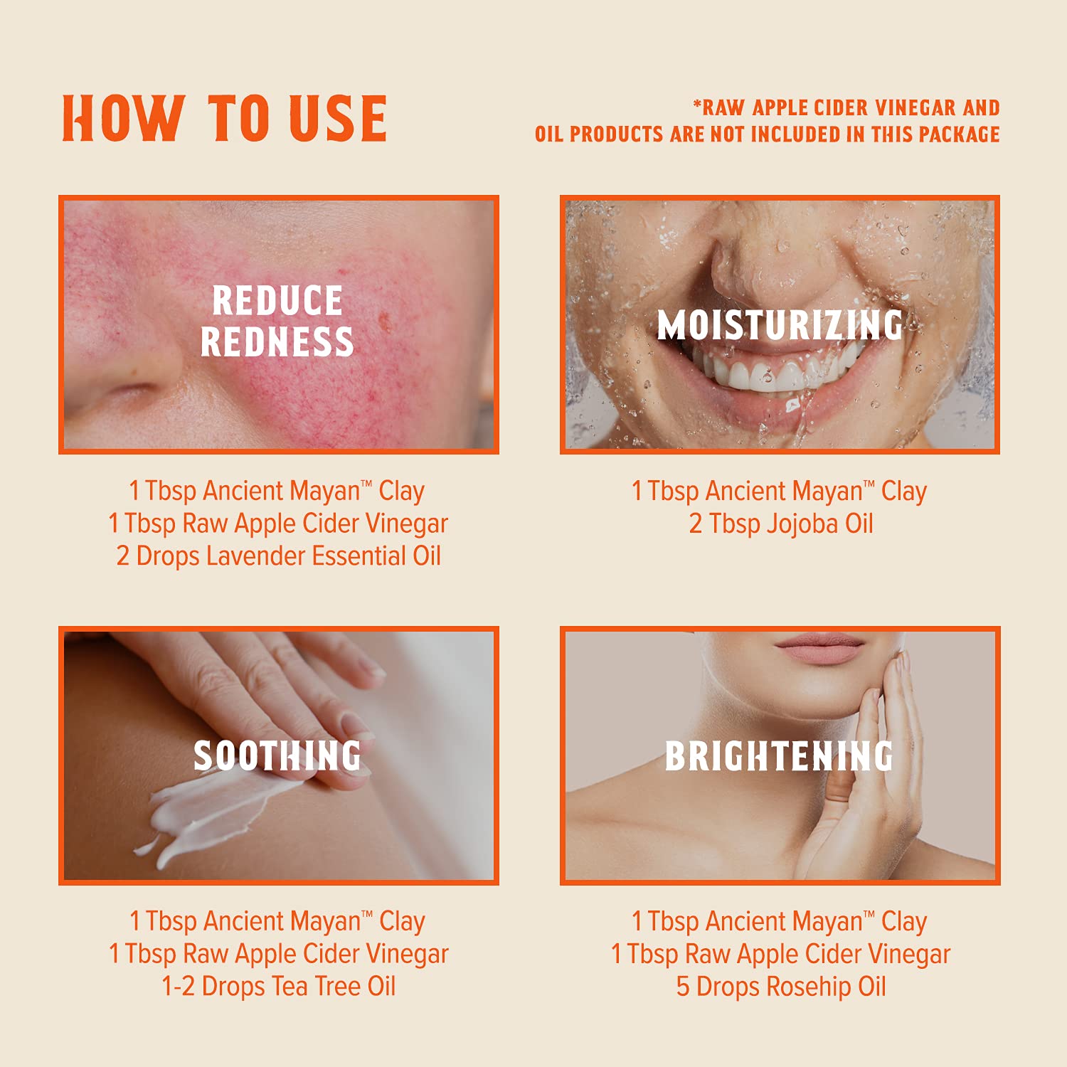 Kiss Ancient Mayan Indian Healing Clay, 100% Natural, For Deep Facial and Pore Cleansing, Deep Hair Conditioning (8 oz.)
