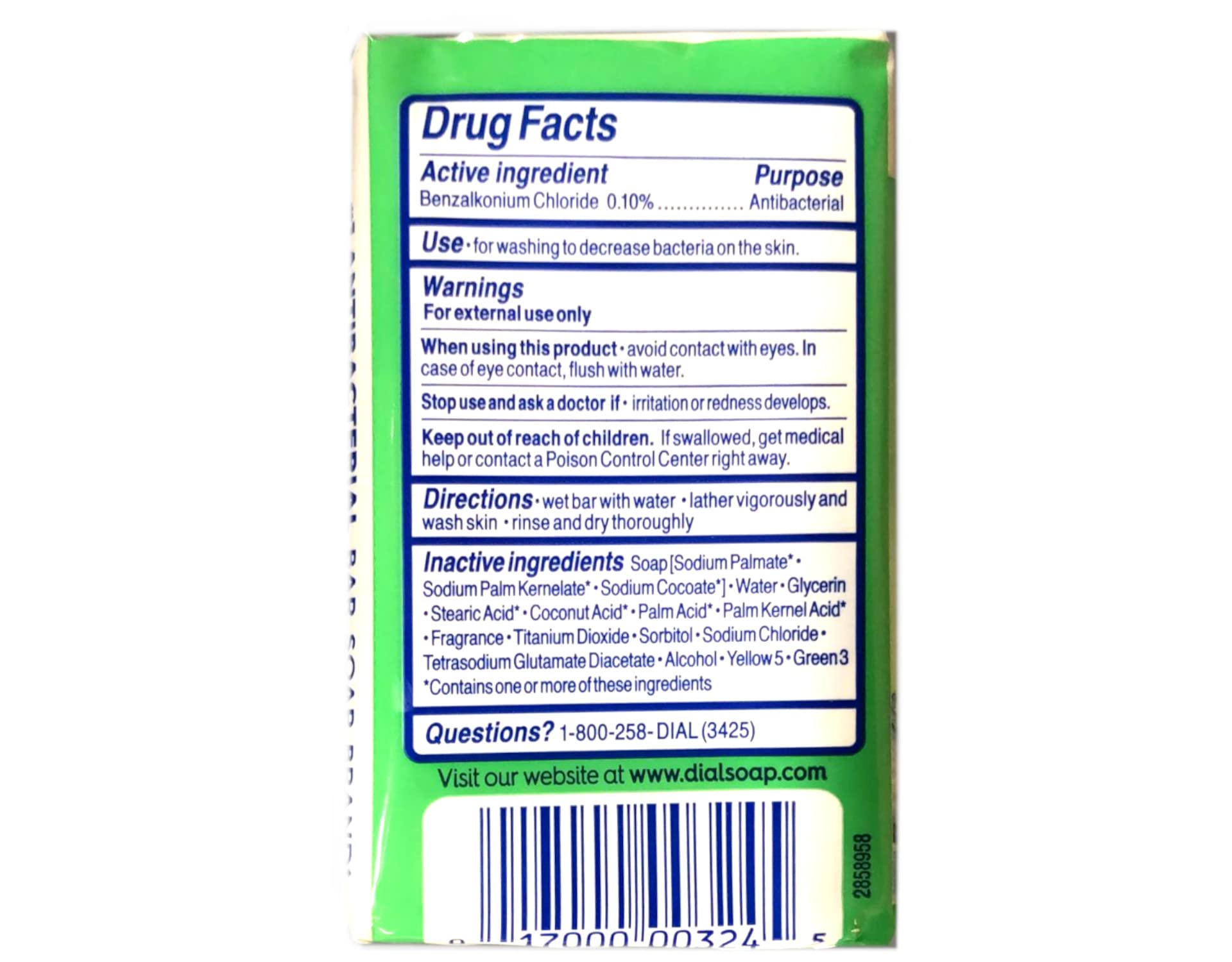 Dial Bar Soap Mountain Fresh 4 Oz. - Pack of 6 (3 Count per Pack)