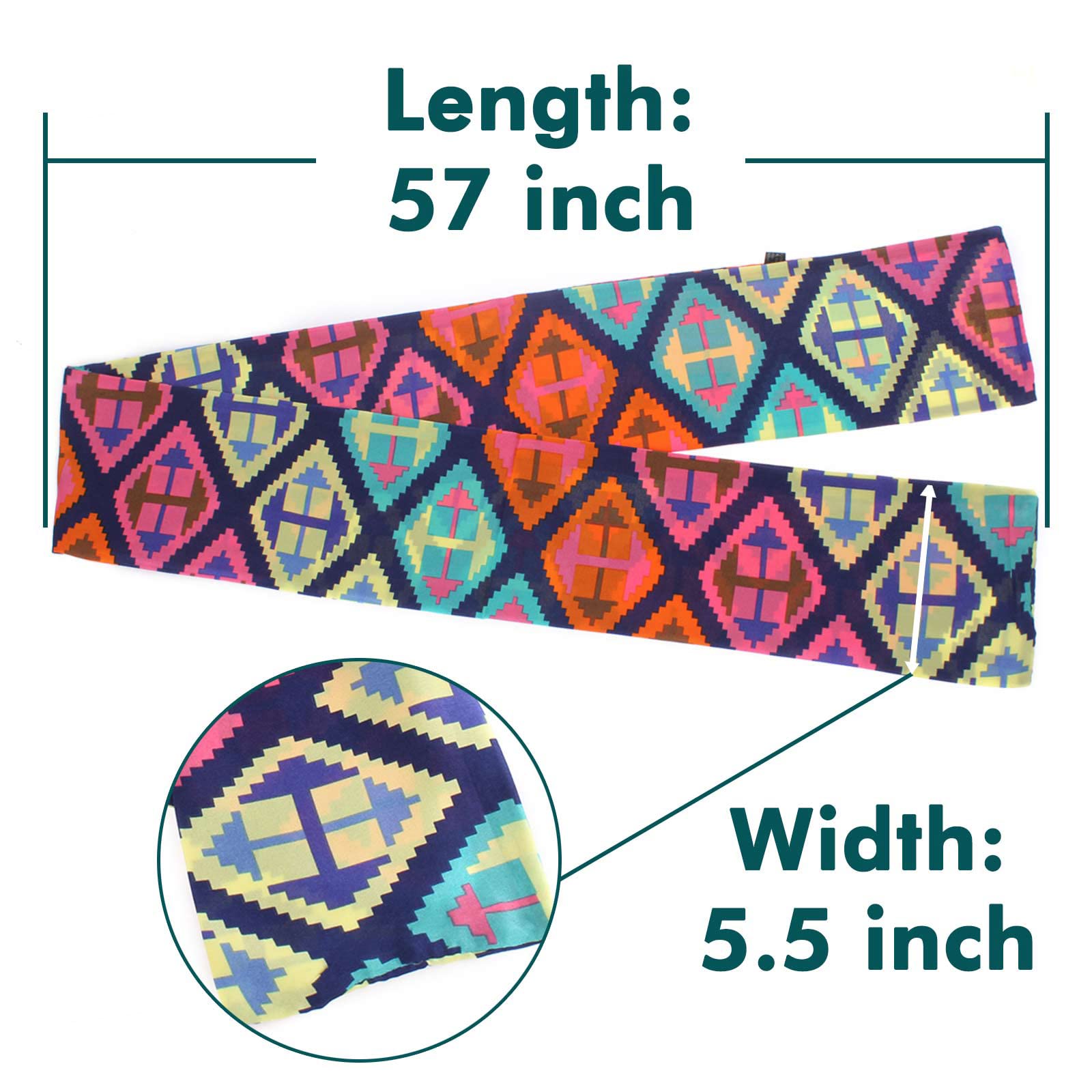 Xtrend Satin Edge Laying Scarf Wrap Headband Edge Laying Scarf For Lace Wigs Non-Slip Hair Wrap Satin Wig Grip For Wig
