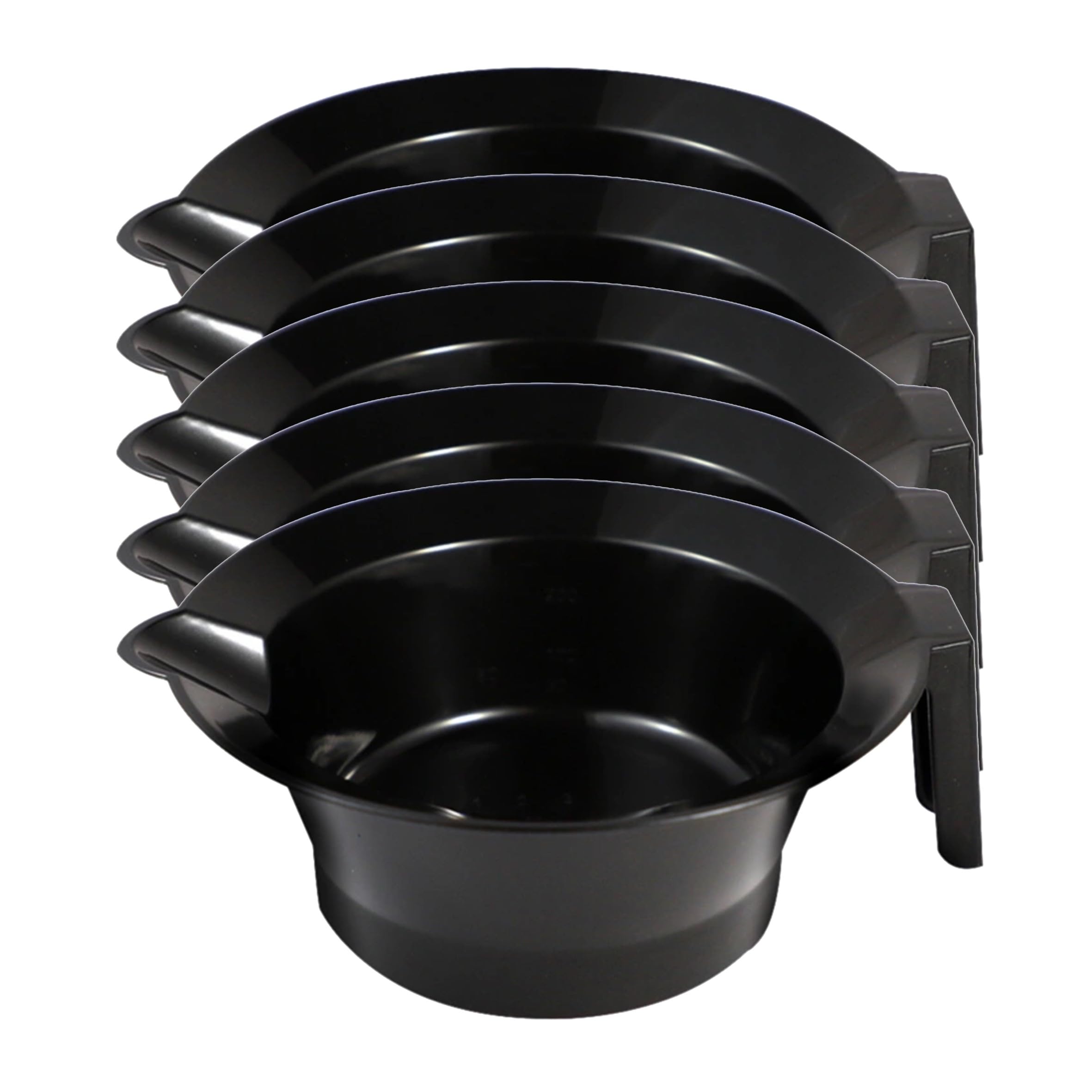 Trendy Look Beauty Salon Spa Professional Styling Hair Dye Applicator Colour Mixing Bowl With Handle Pack Of 5